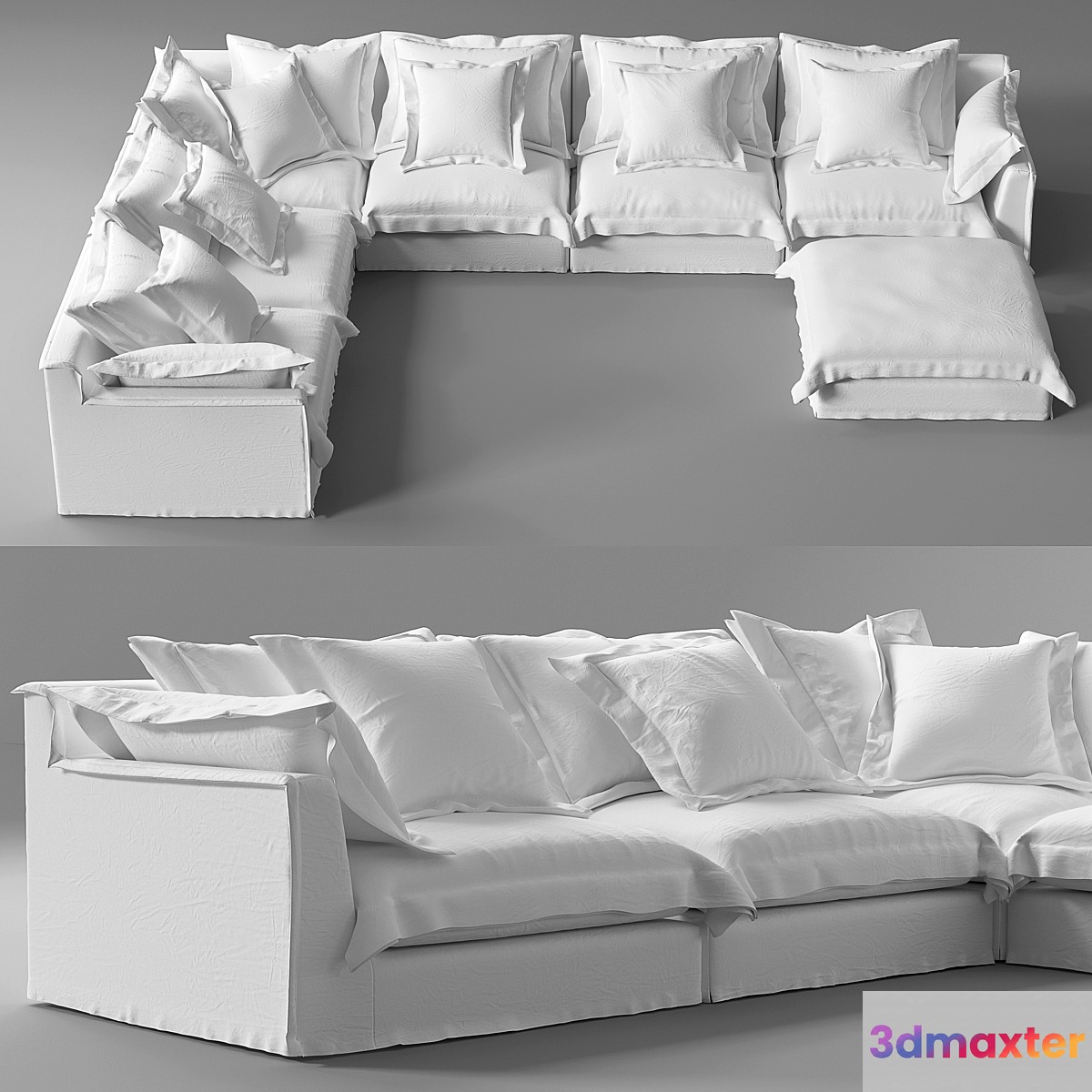 RH Sofa Navone modular 3D Max