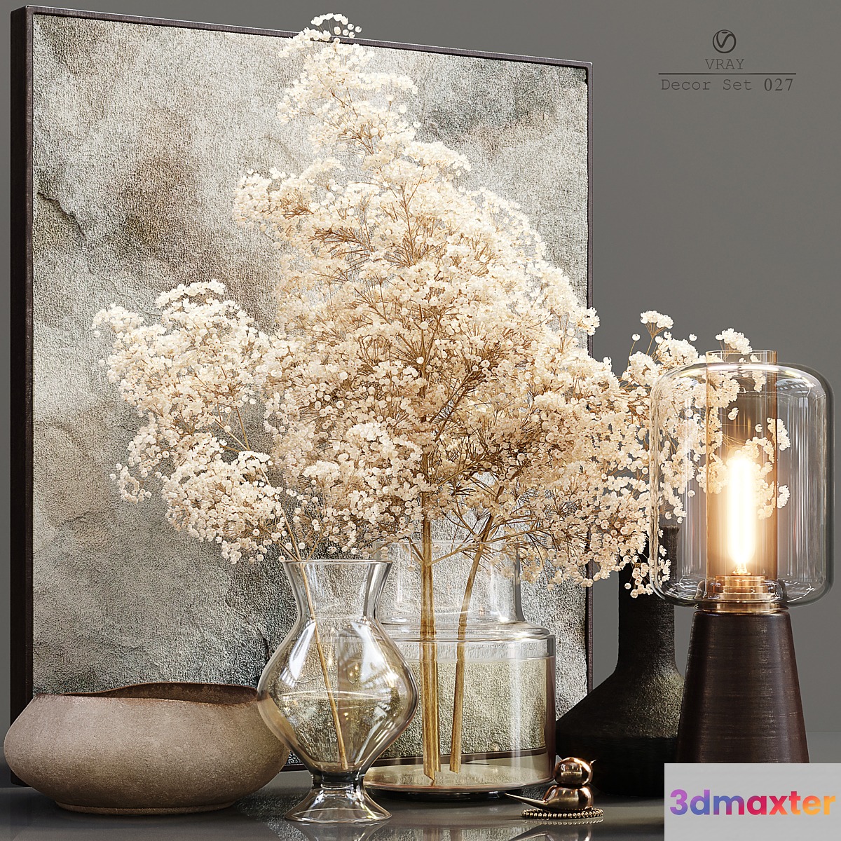 Decor Set 027 - No.3 3D Max