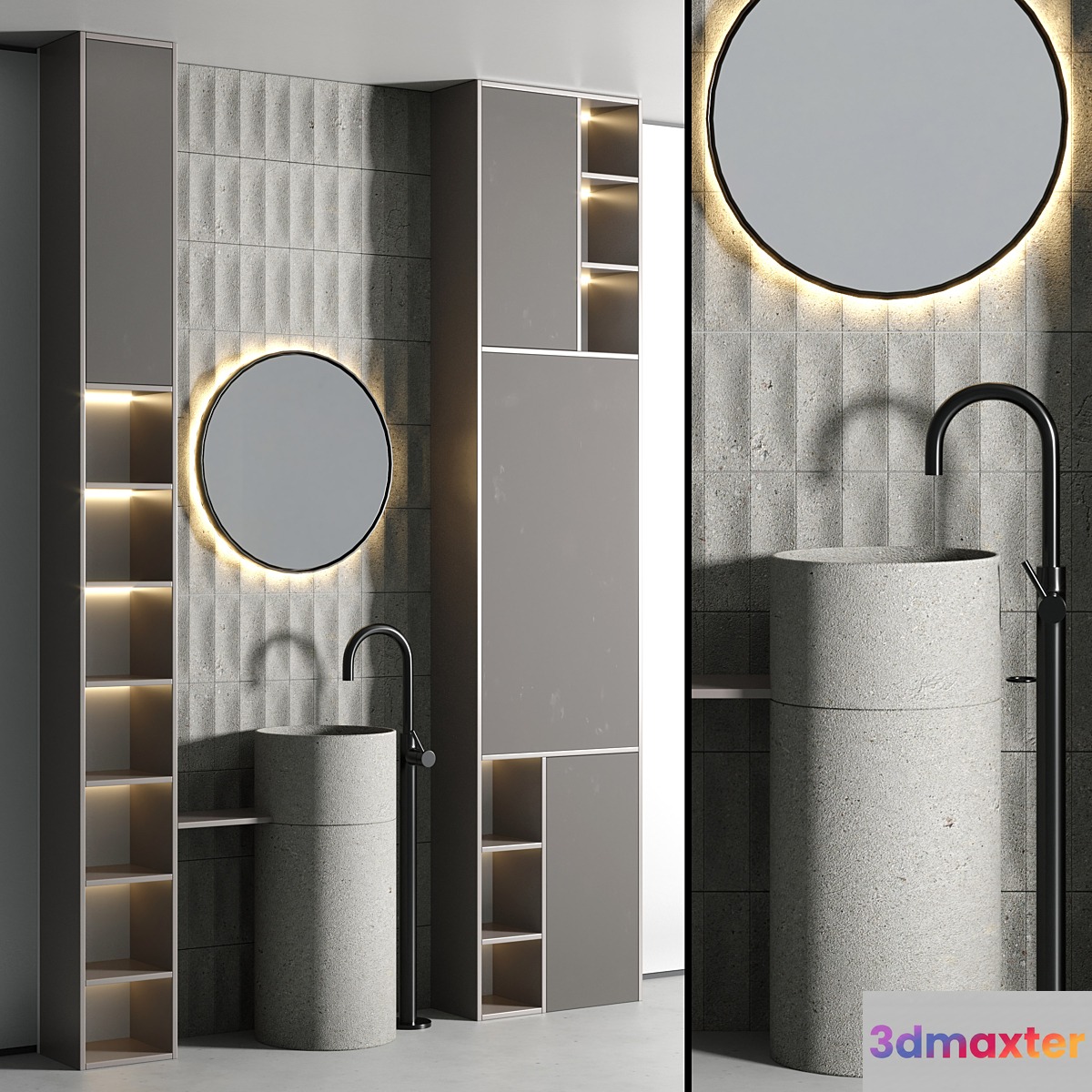 Bathroom furniture set 02 - No.2