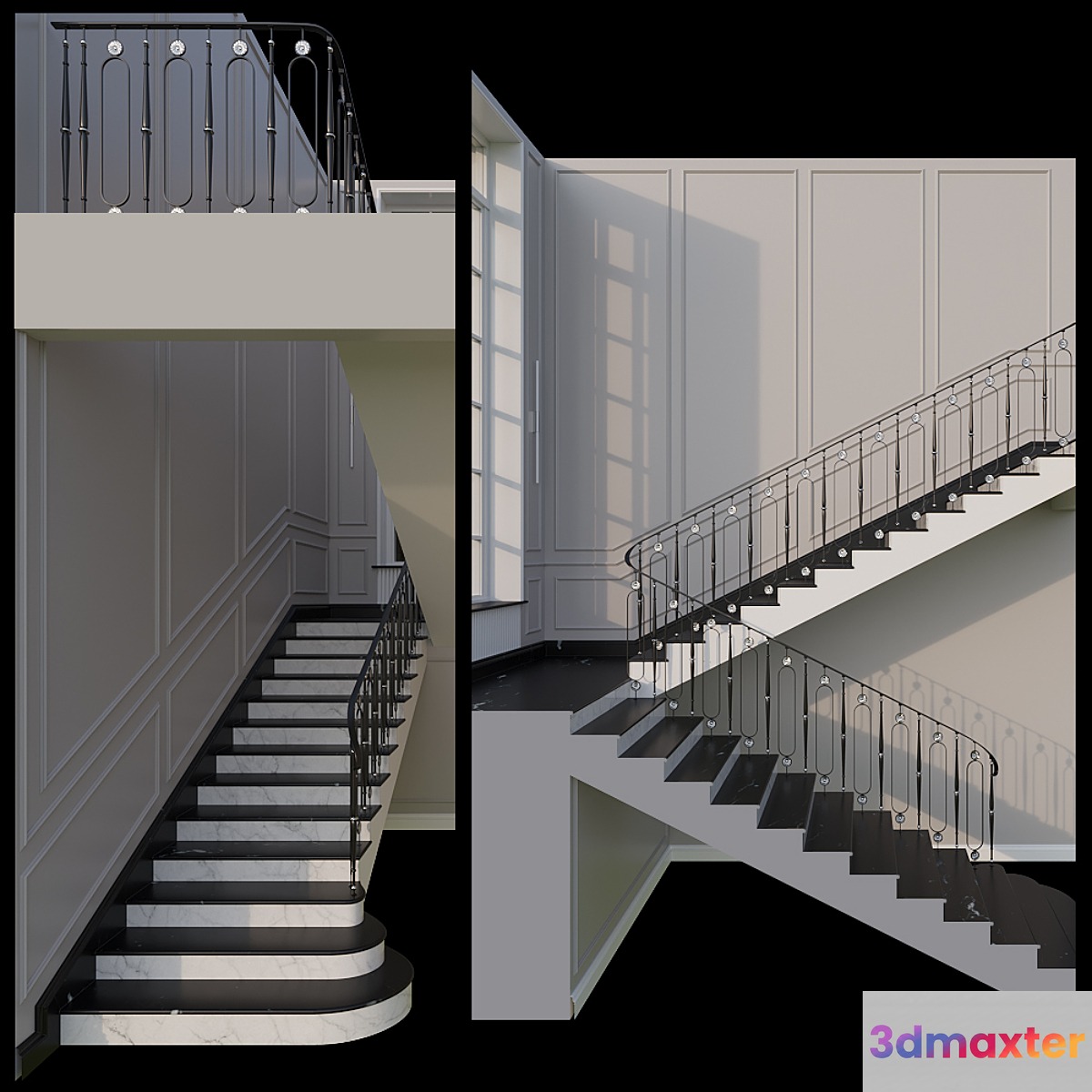 Stairs - No.2 3D Max