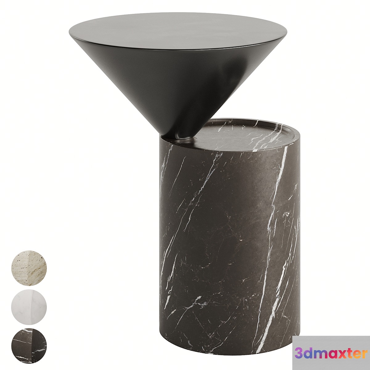 DE LA ESPADA LAUREL SIDE TABLE IN MARBLE 3D Max