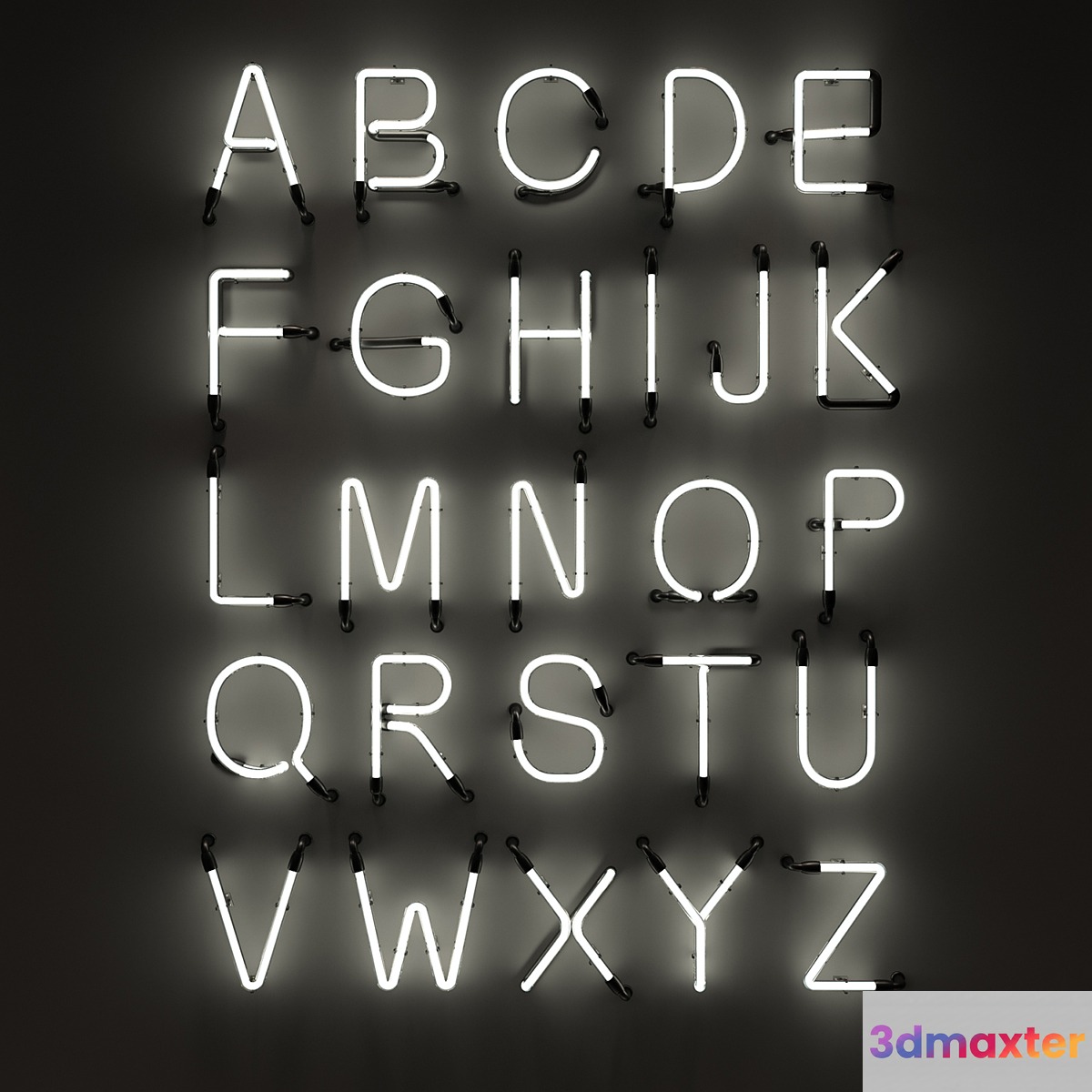 Neon Letters Neon Type Font 2