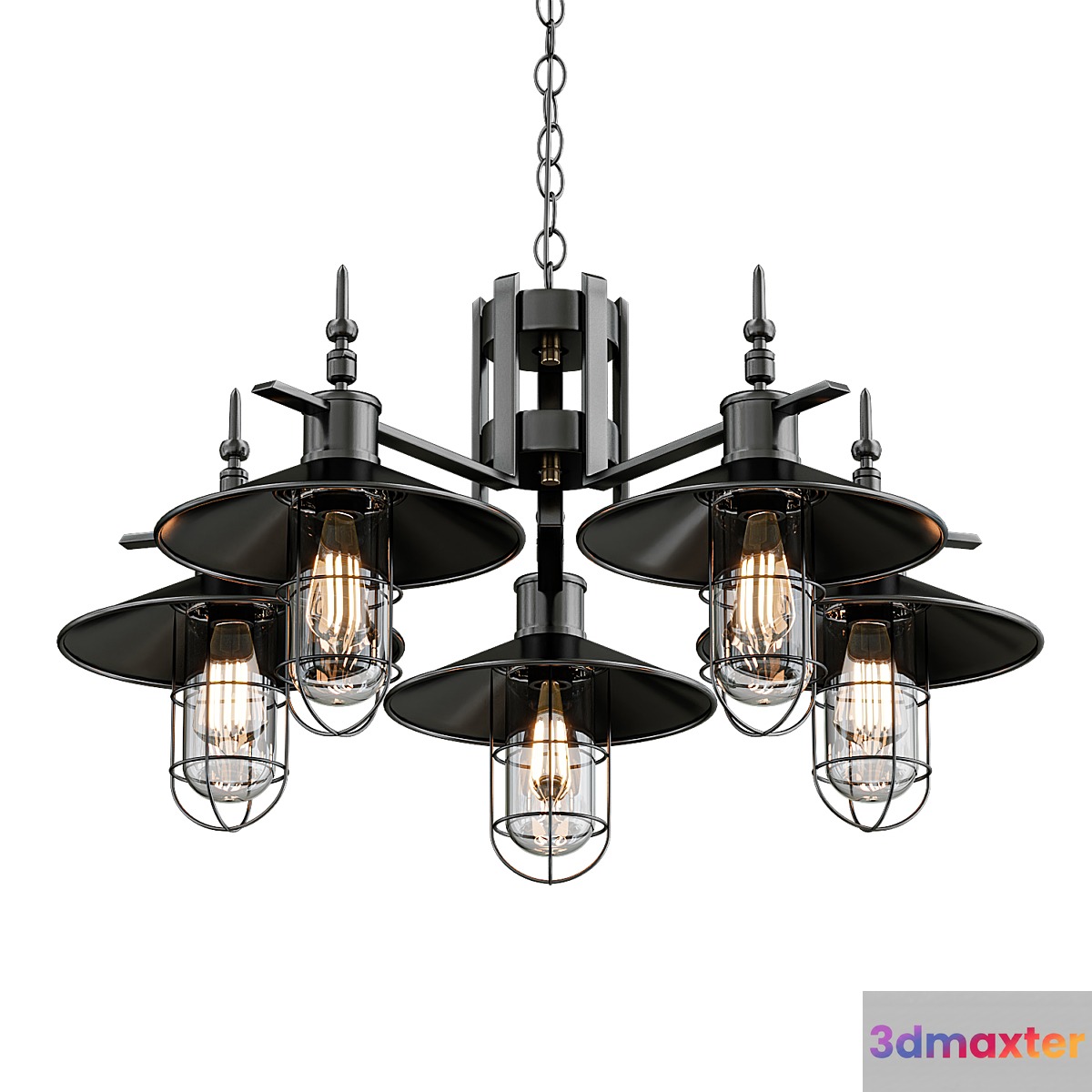 Cone chandelier 3D Max