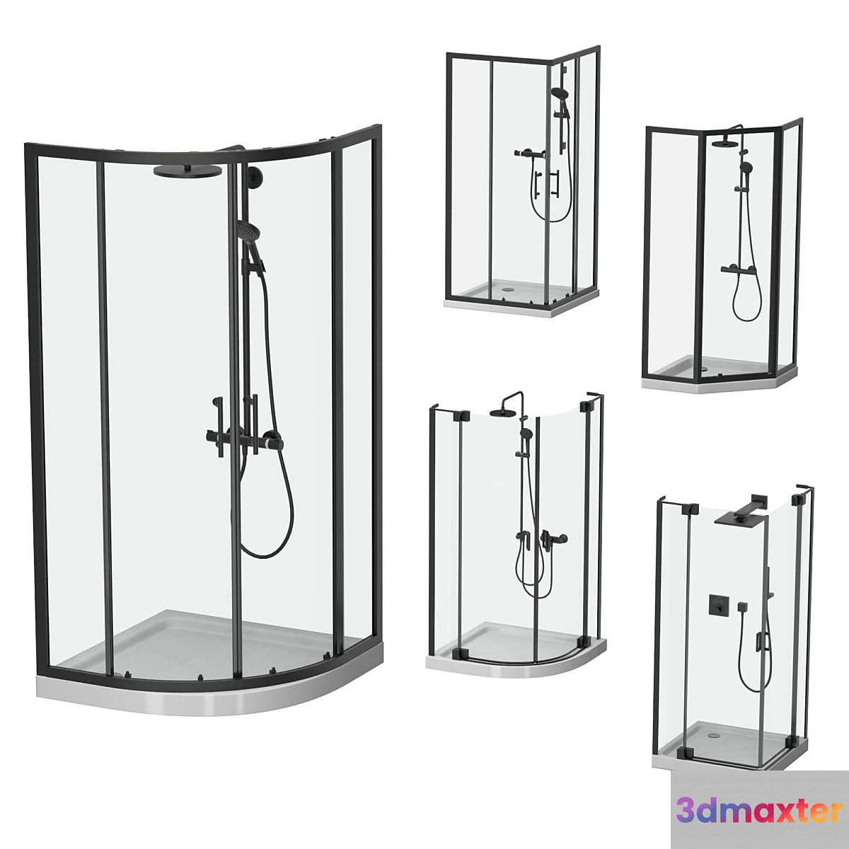Shower enclosures Cezares set 2