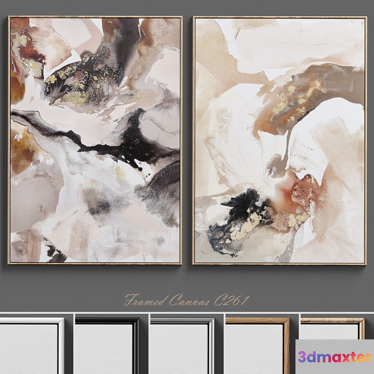 Large Living Room Wall Art C-261 3D Max