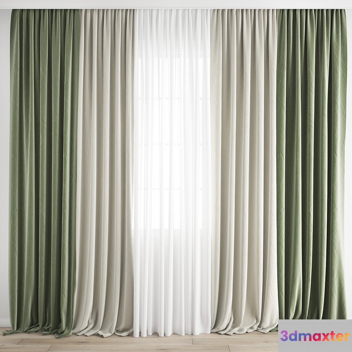 Curtain 300 3D Max