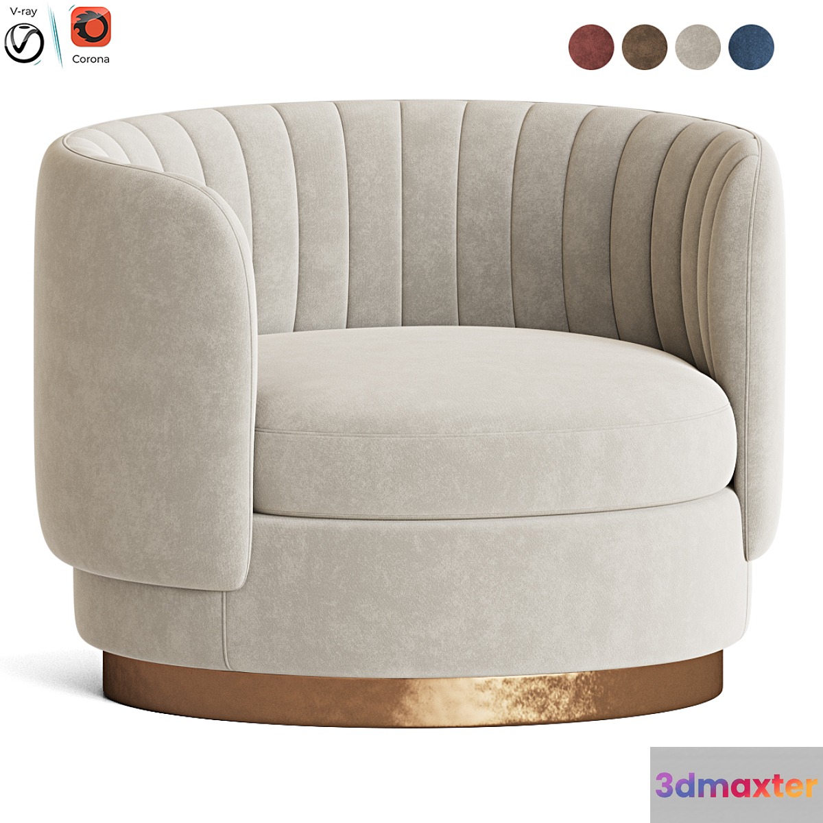 Armen Swivel Accent Armchair