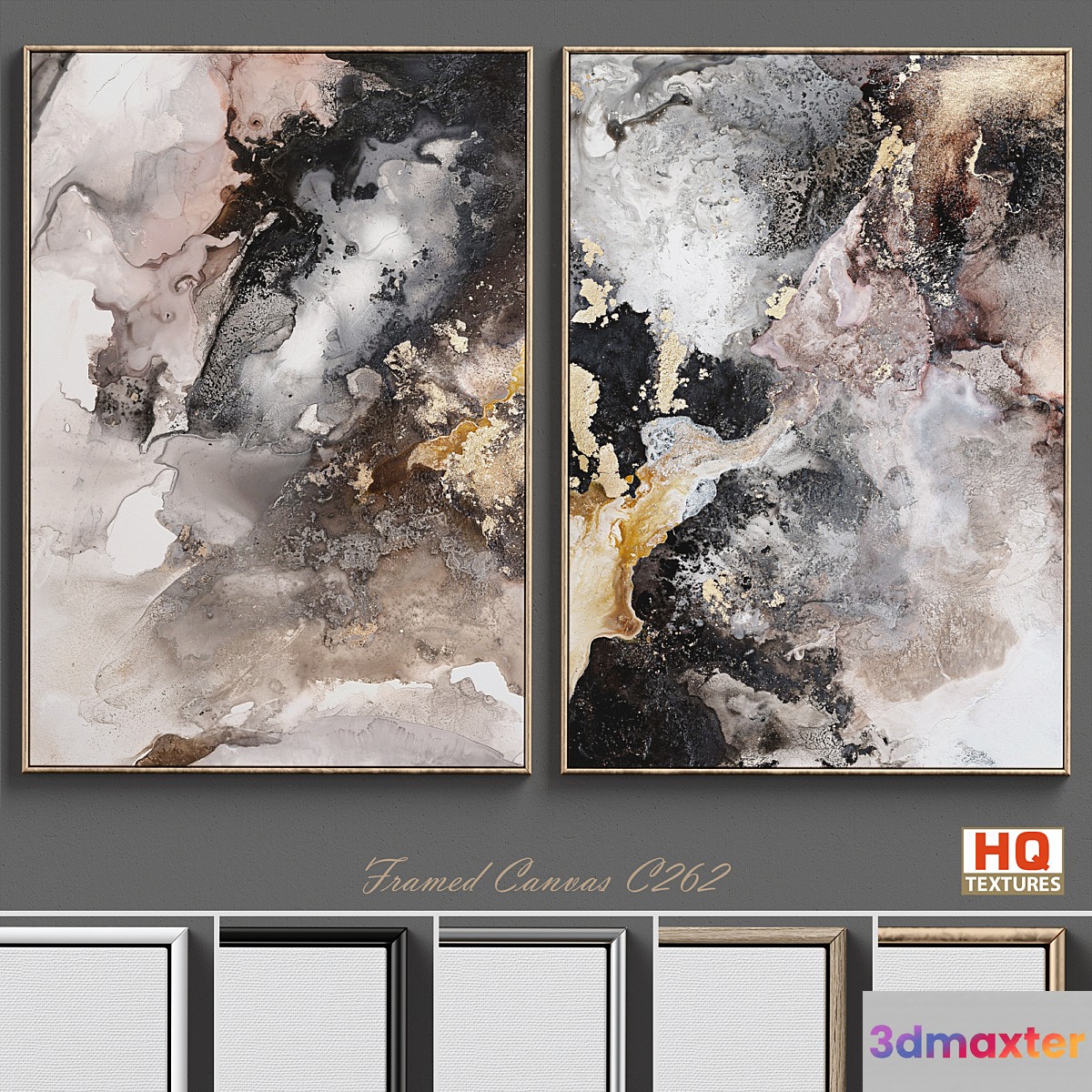 Large Living Room Wall Art C-262 3D Max