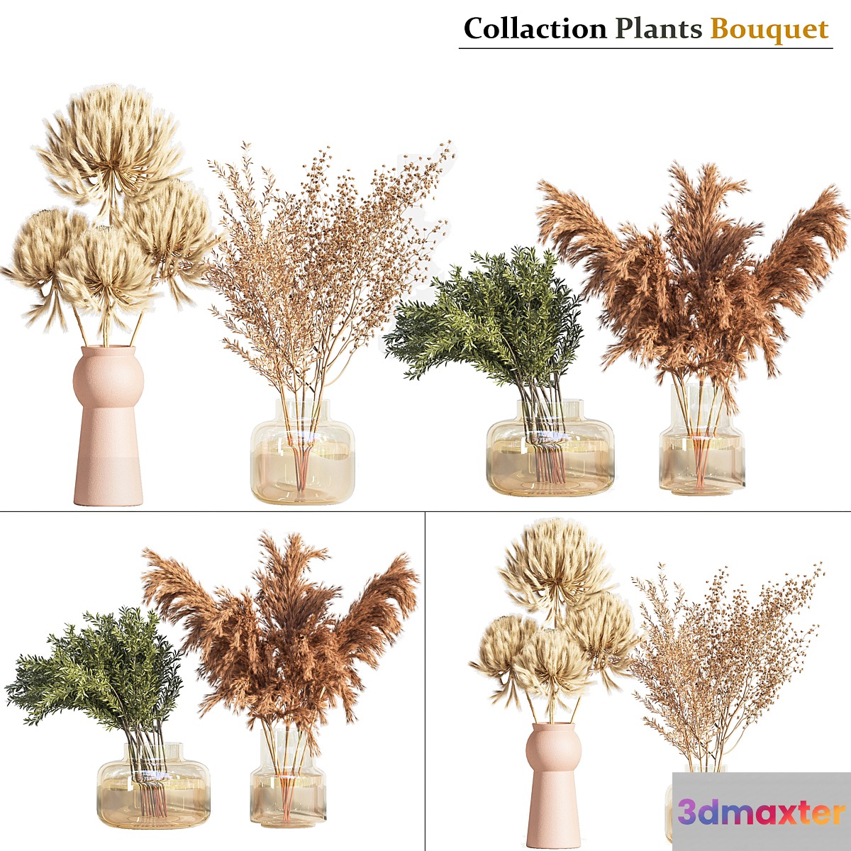 Collaction_Plants_Bouquet_01 3D Max