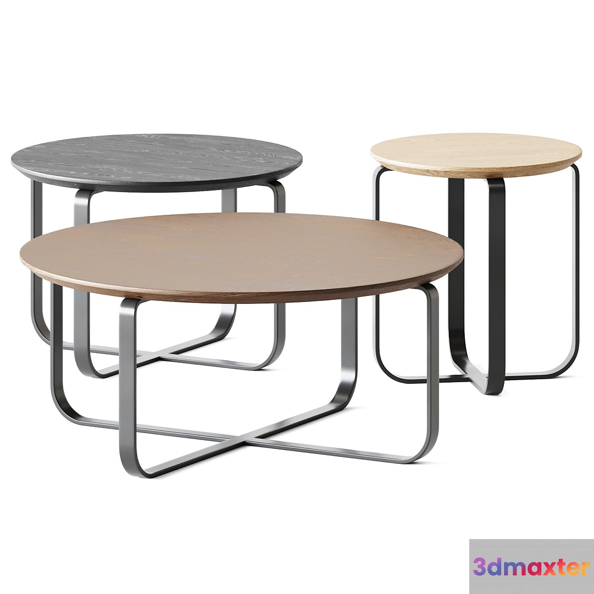 Wooden Coffee Tables Clik Cruceta by Kendo Mobiliario 3D Max