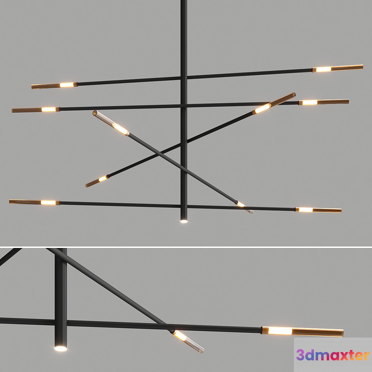 Crossroad chandelier by Bonaldo