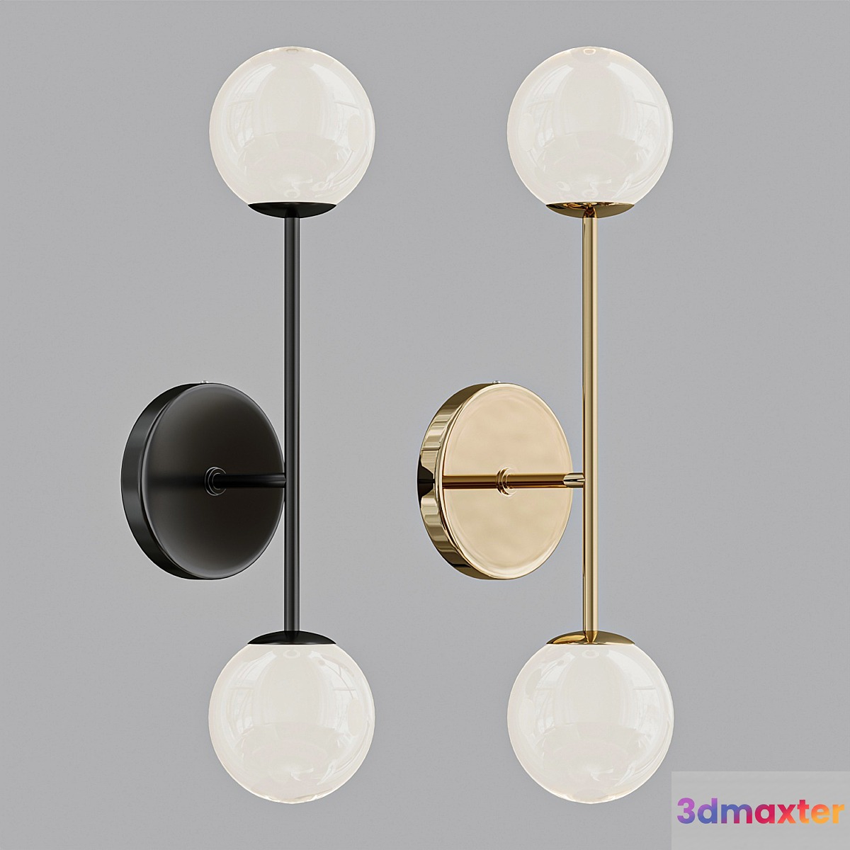 Ball Wall Sconce Light 02 3D Max