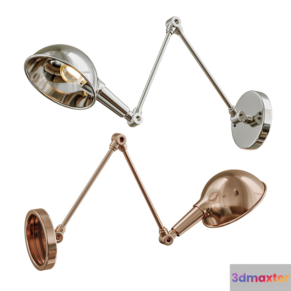 Retro Dome Wall Sconce 3D Max