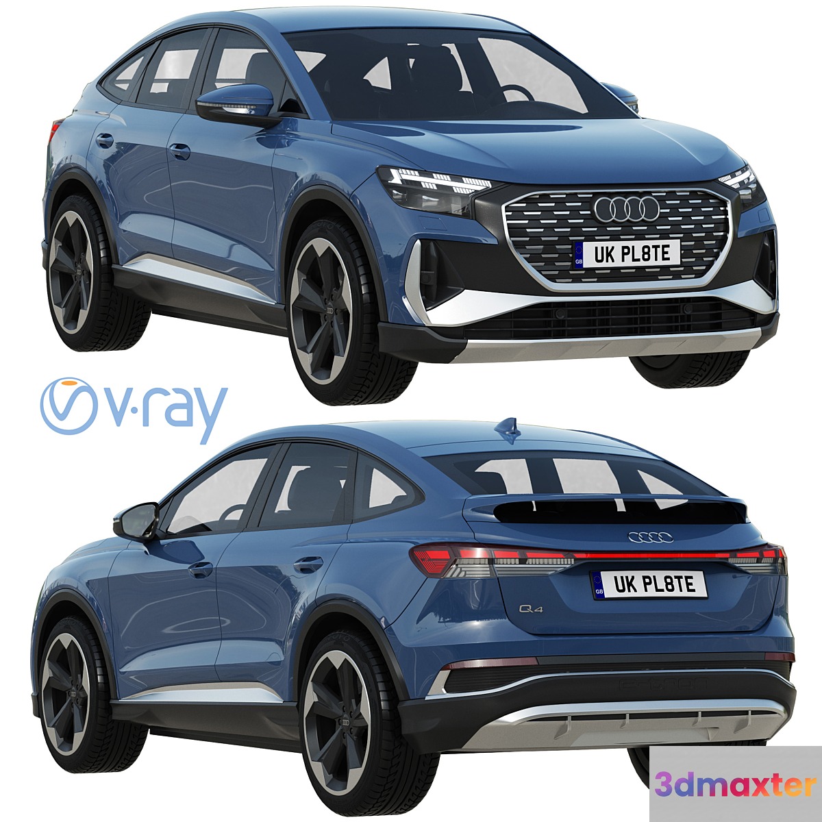 Audi Q4 Sportback e-tron 2021 3D Max