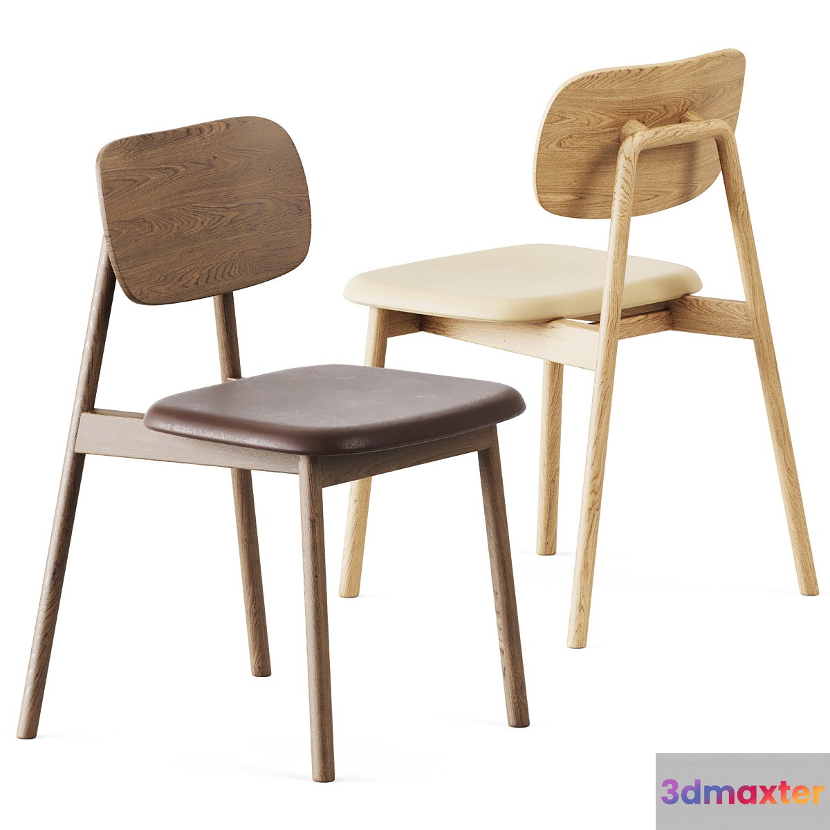 Wooden Klara Chair by Moroso 3D Max