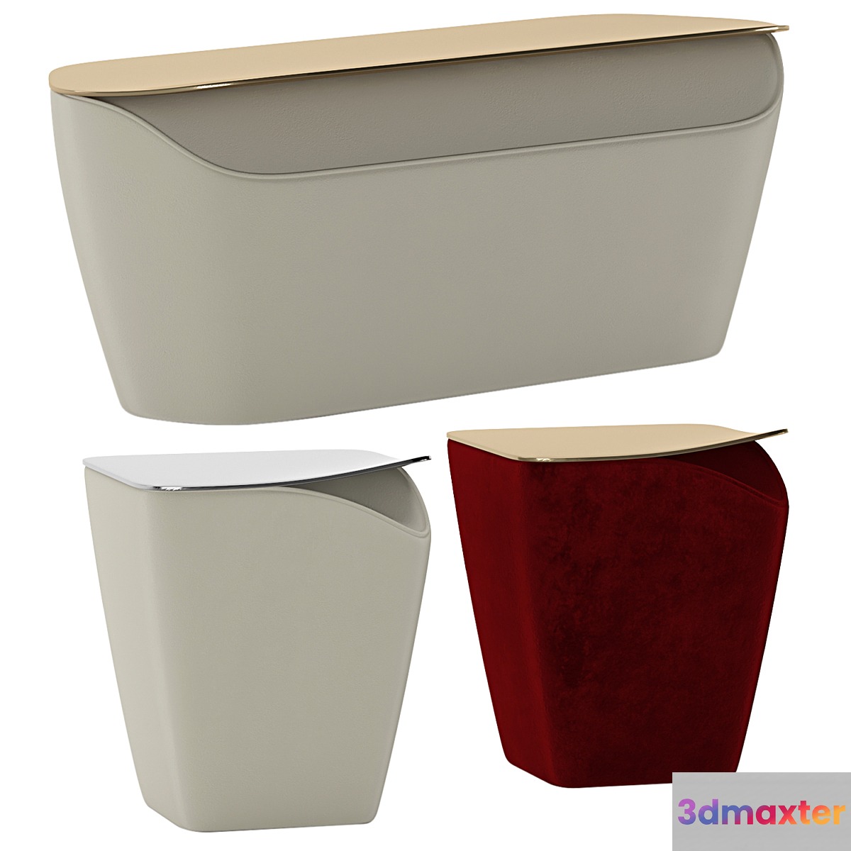 Alma de luce MASOULEH BENCH STOOL Pouf 3D Max