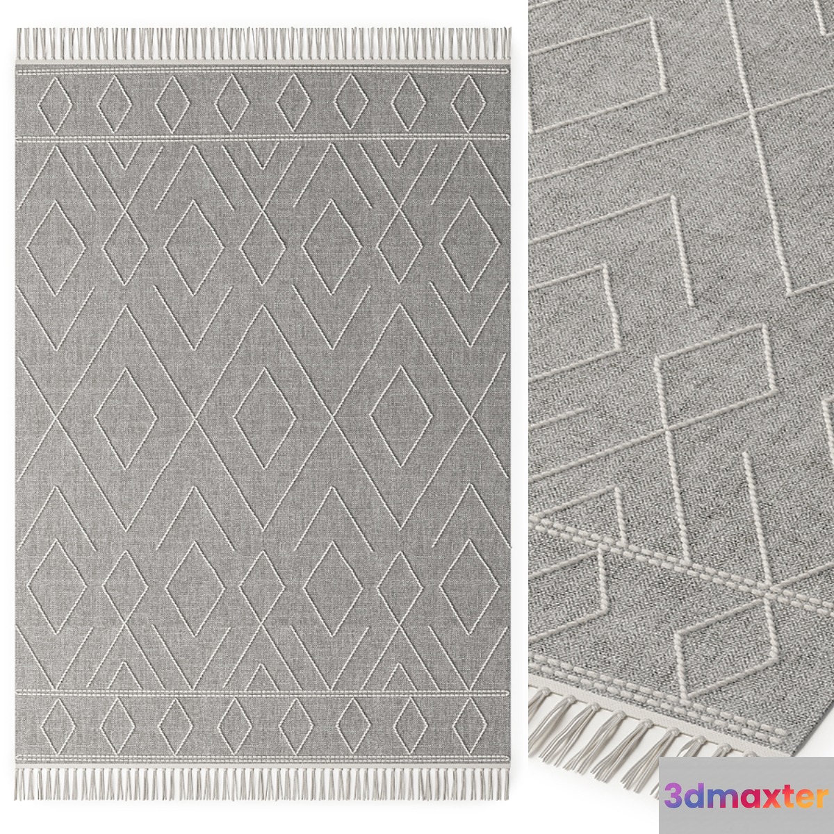 COTTON RUG SYDNEY GRAY
