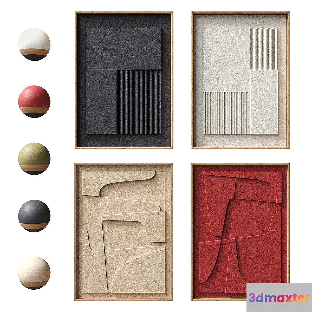 Atelier Plateau. Relief set 16 3D Max