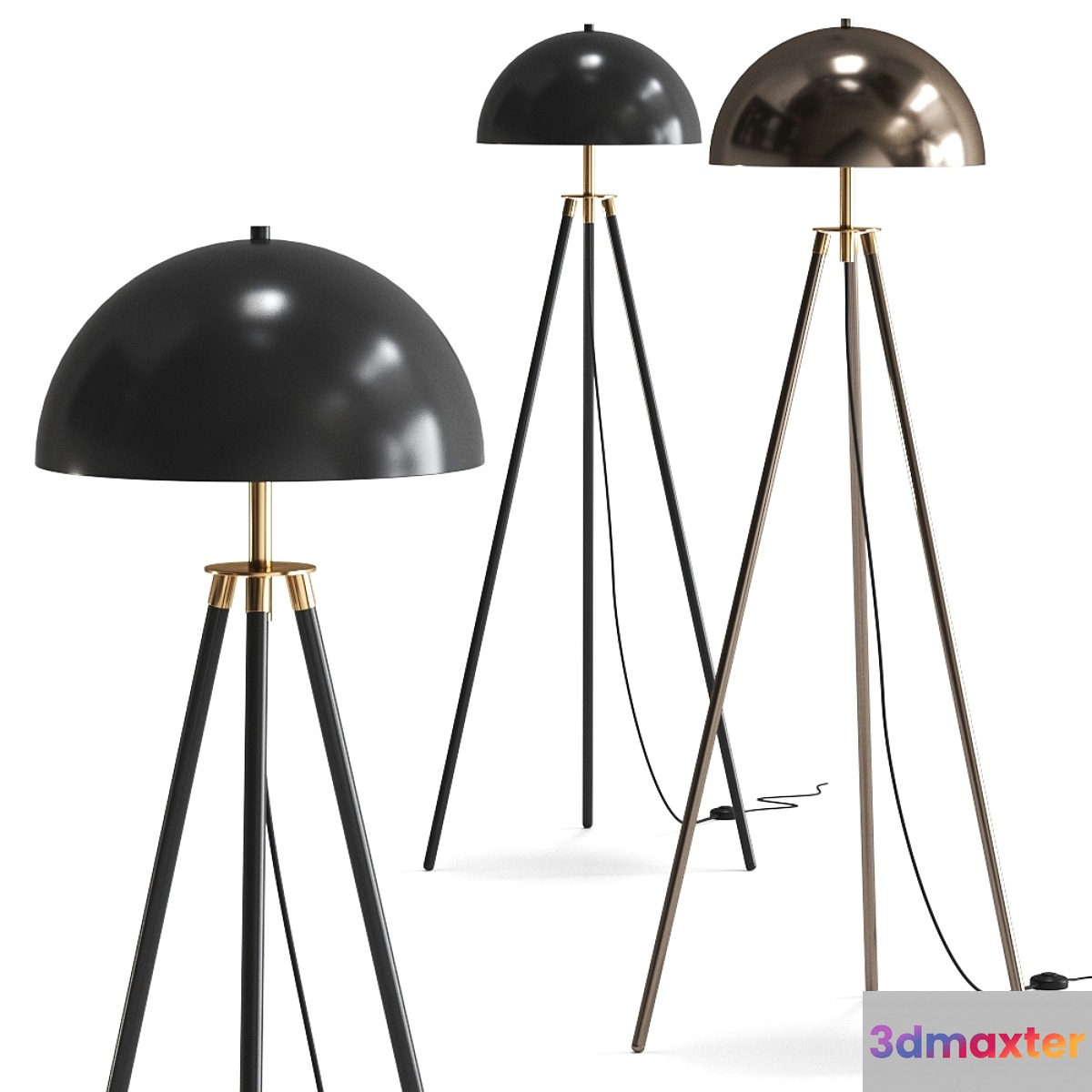 TRIPOD DOME FLOOR LAMP by SHADES OF LIGHT