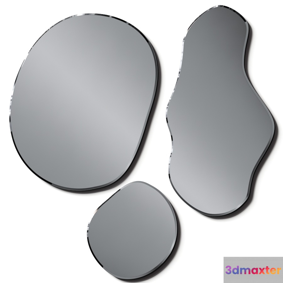 Ferm Living Pond Wall Mirrors 3D Max