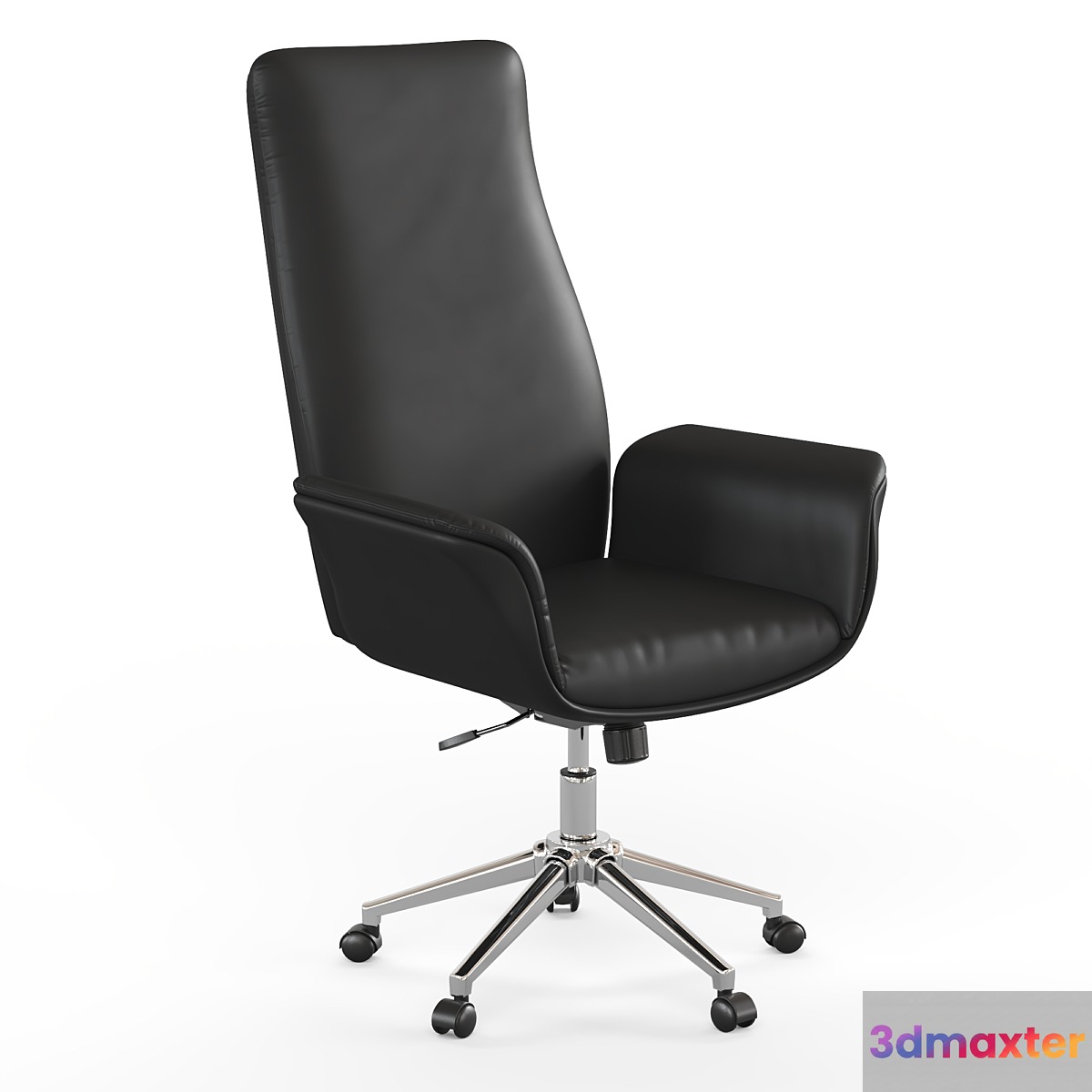High back office chair 3D Max