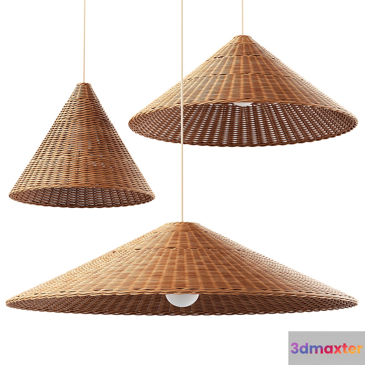 Ferm living dou lampshades 3D Max