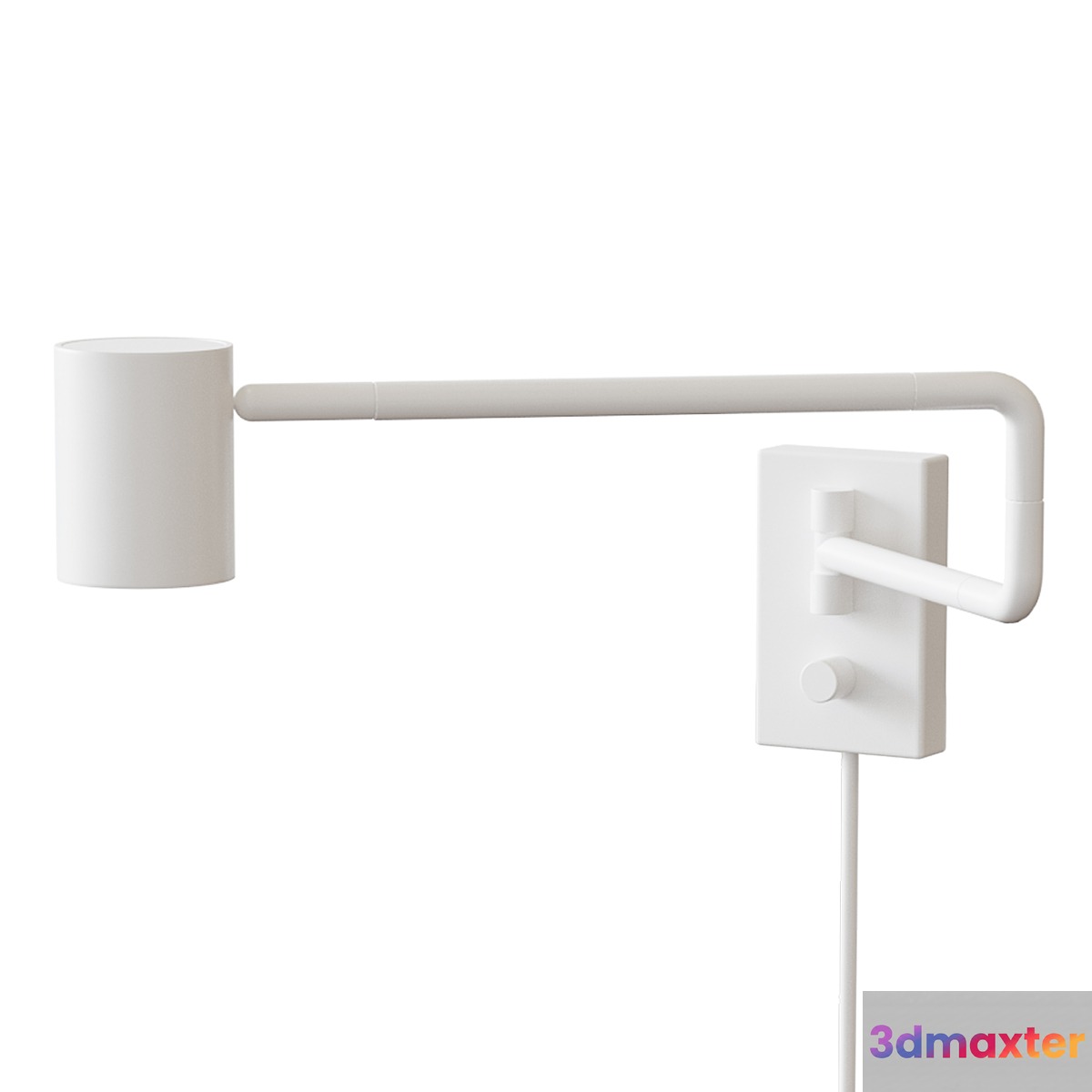 NYMÅNE NIMONE Wall lamp with swivel stand white 3D Max
