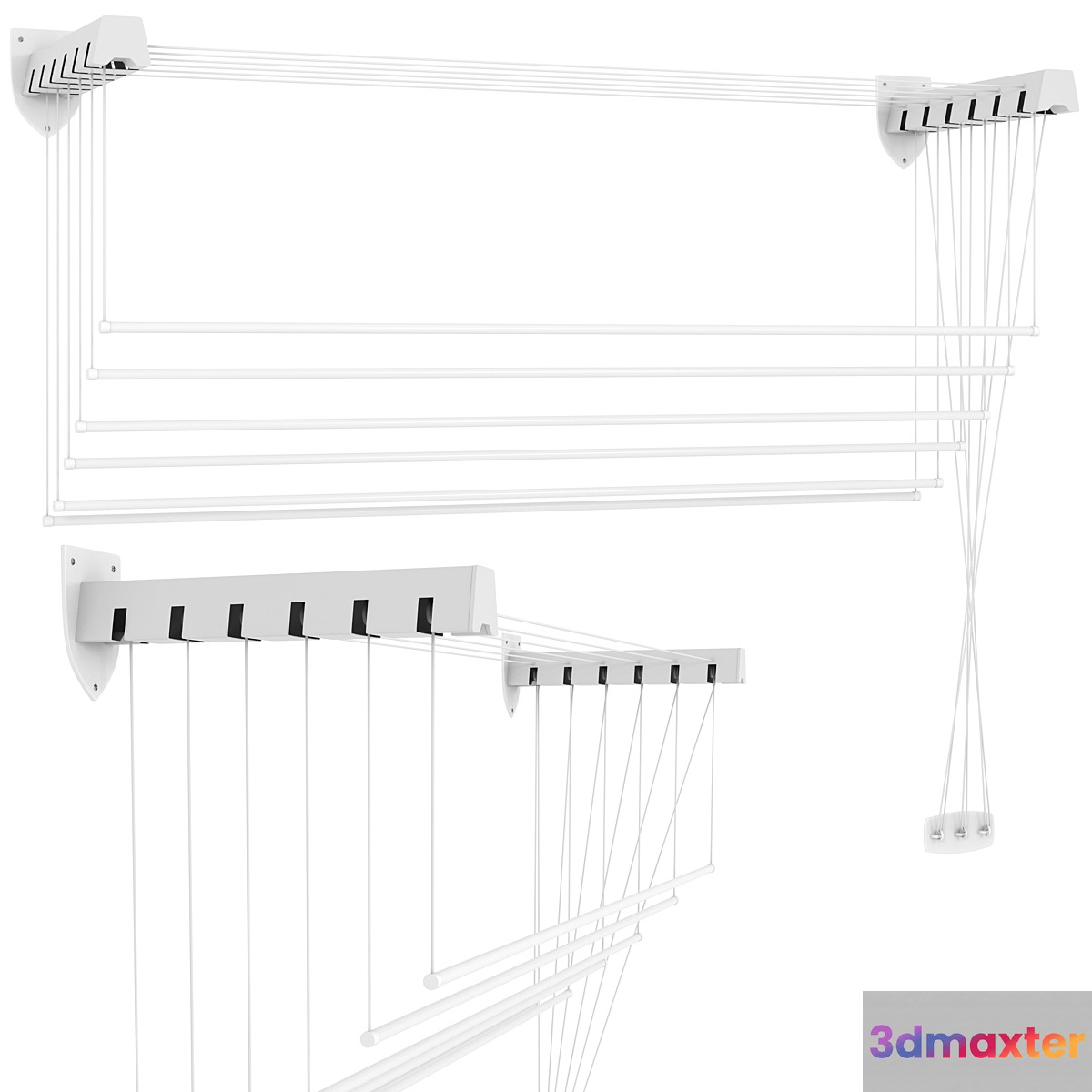 Wall-mounted clothes dryer Gimi SpA Lift 160 cm 3D Max