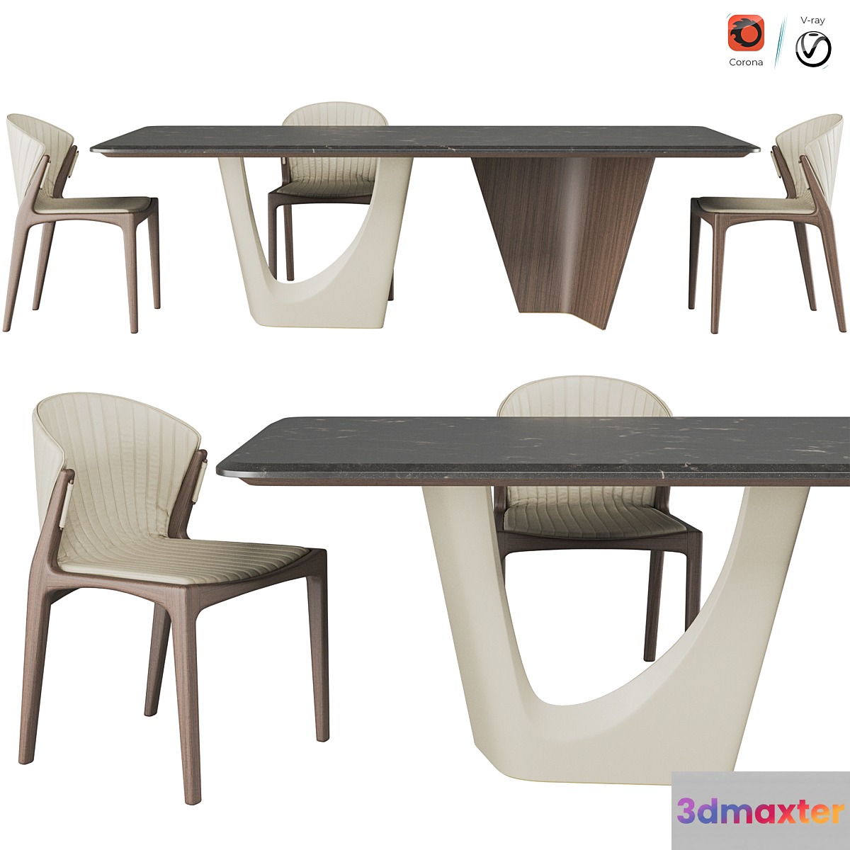 Pinnacle table And Luisa chair