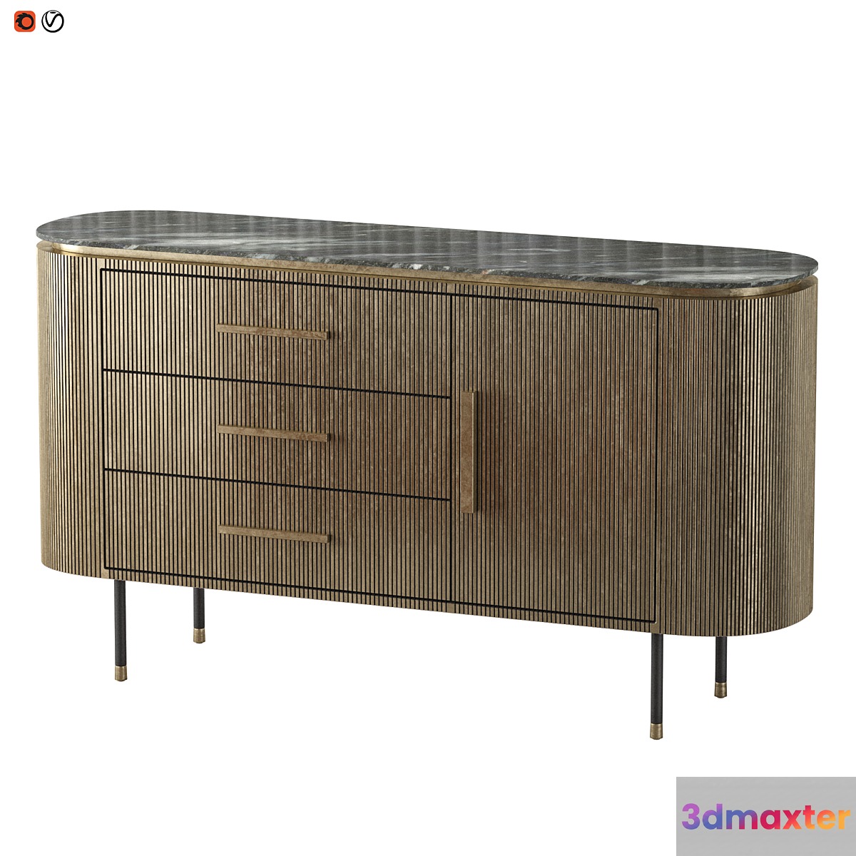 Sideboard Valbruna 3D Max