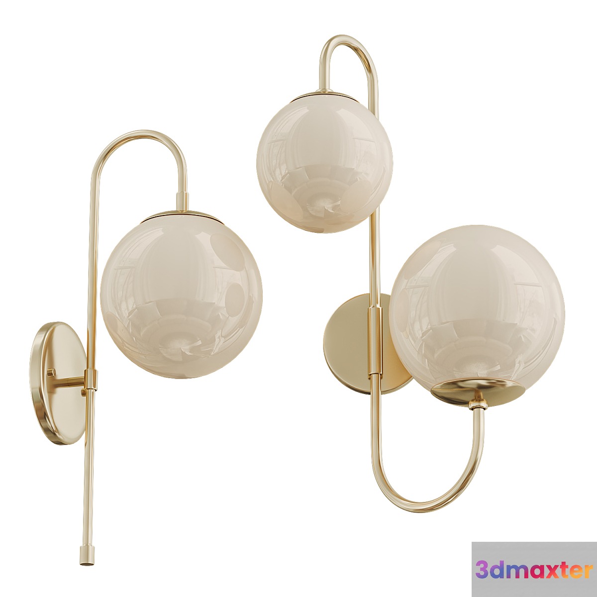 Ball Wall Sconce Light 3D Max