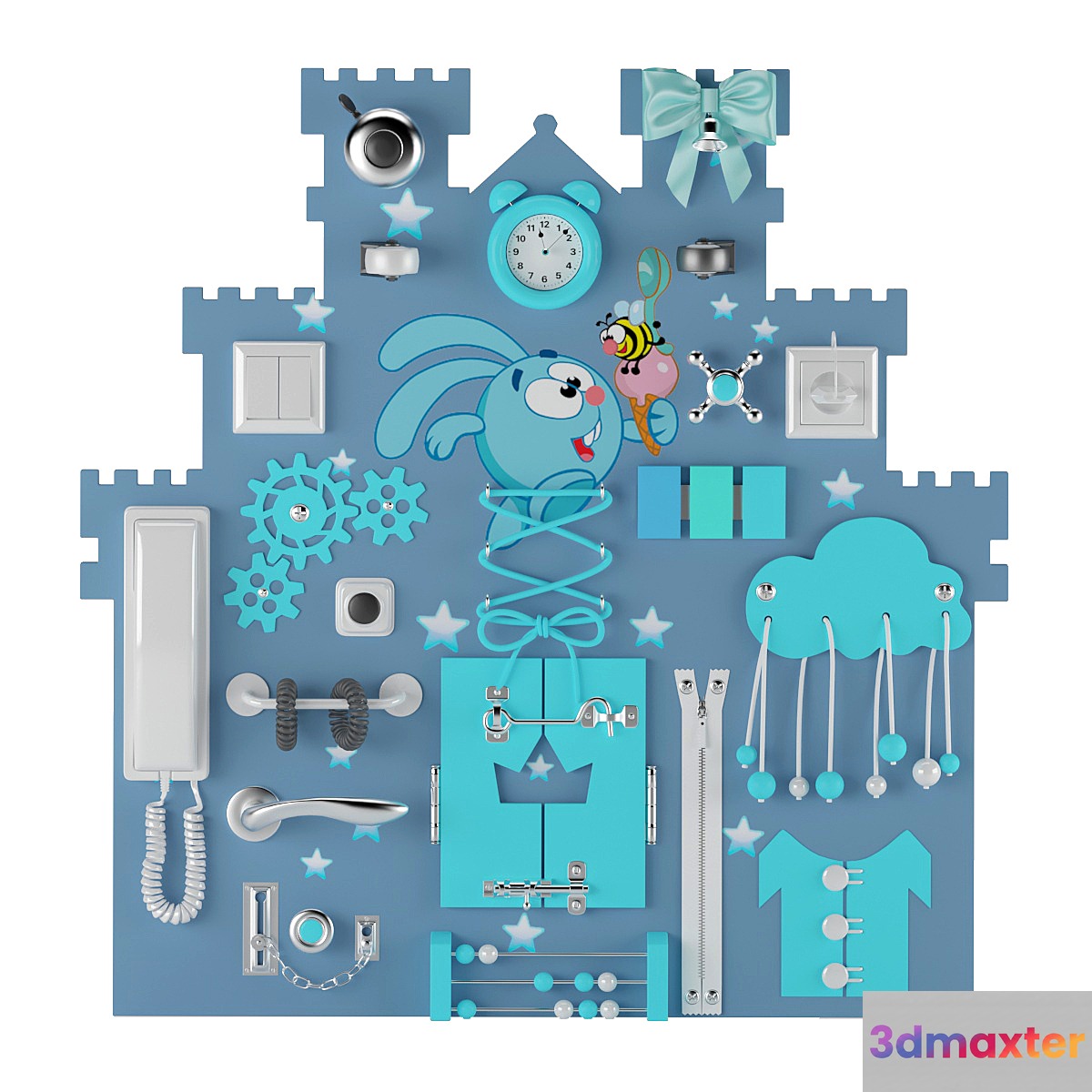 Busyboard boy 3D Max