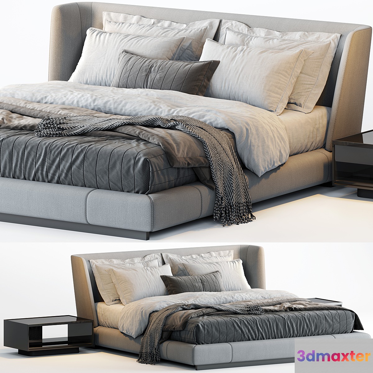 Minotti creed bed 3D Max