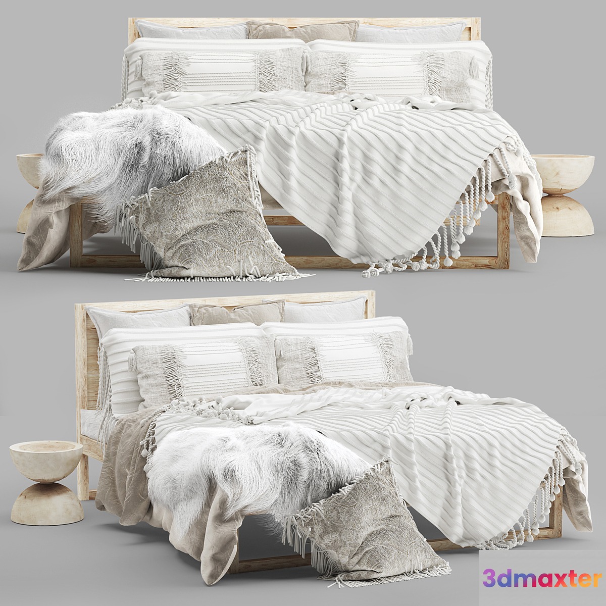 Strand Bed Natural 3D Max