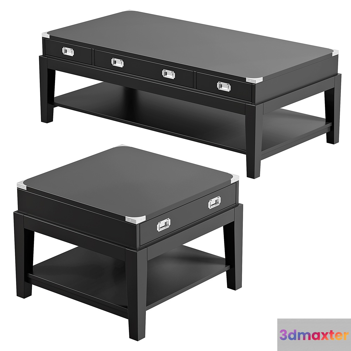 EICHHOLTZ coffee and side table MILITARY