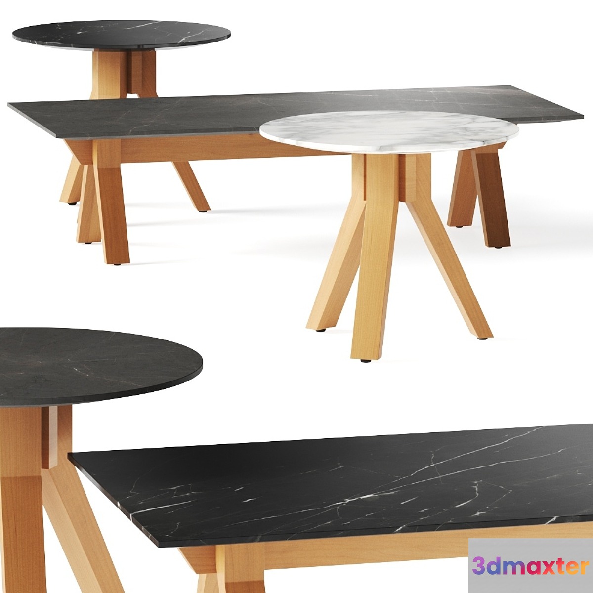 Kettal Vieques Coffee Tables 3D Max