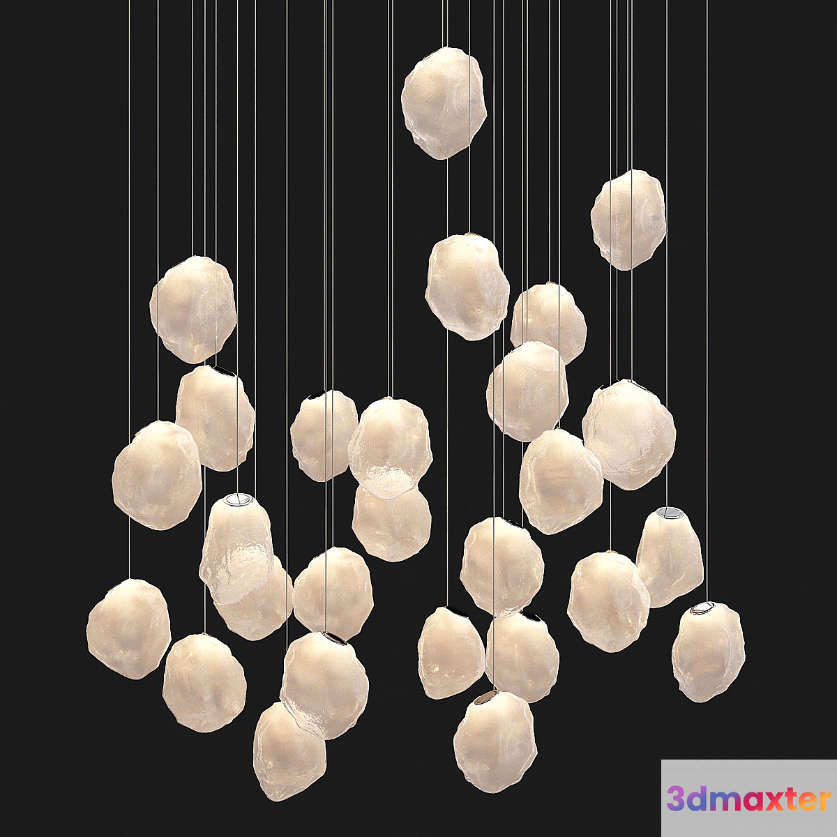 Bocci Random 7328V pendants 3D Max