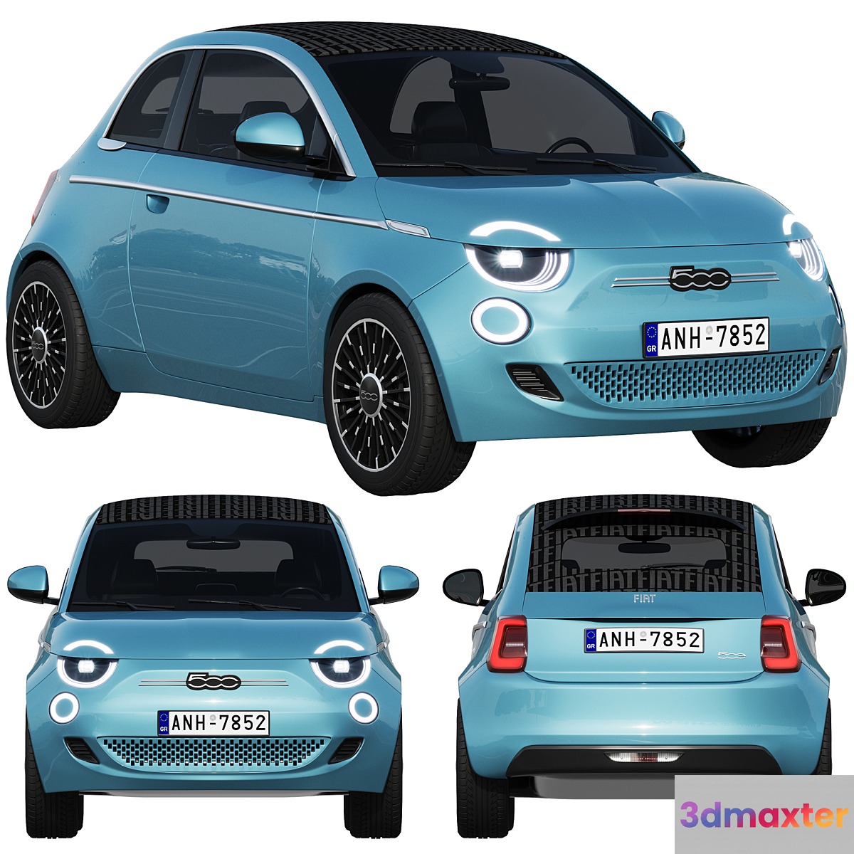 Fiat 500 La Prima 2021 3D Max
