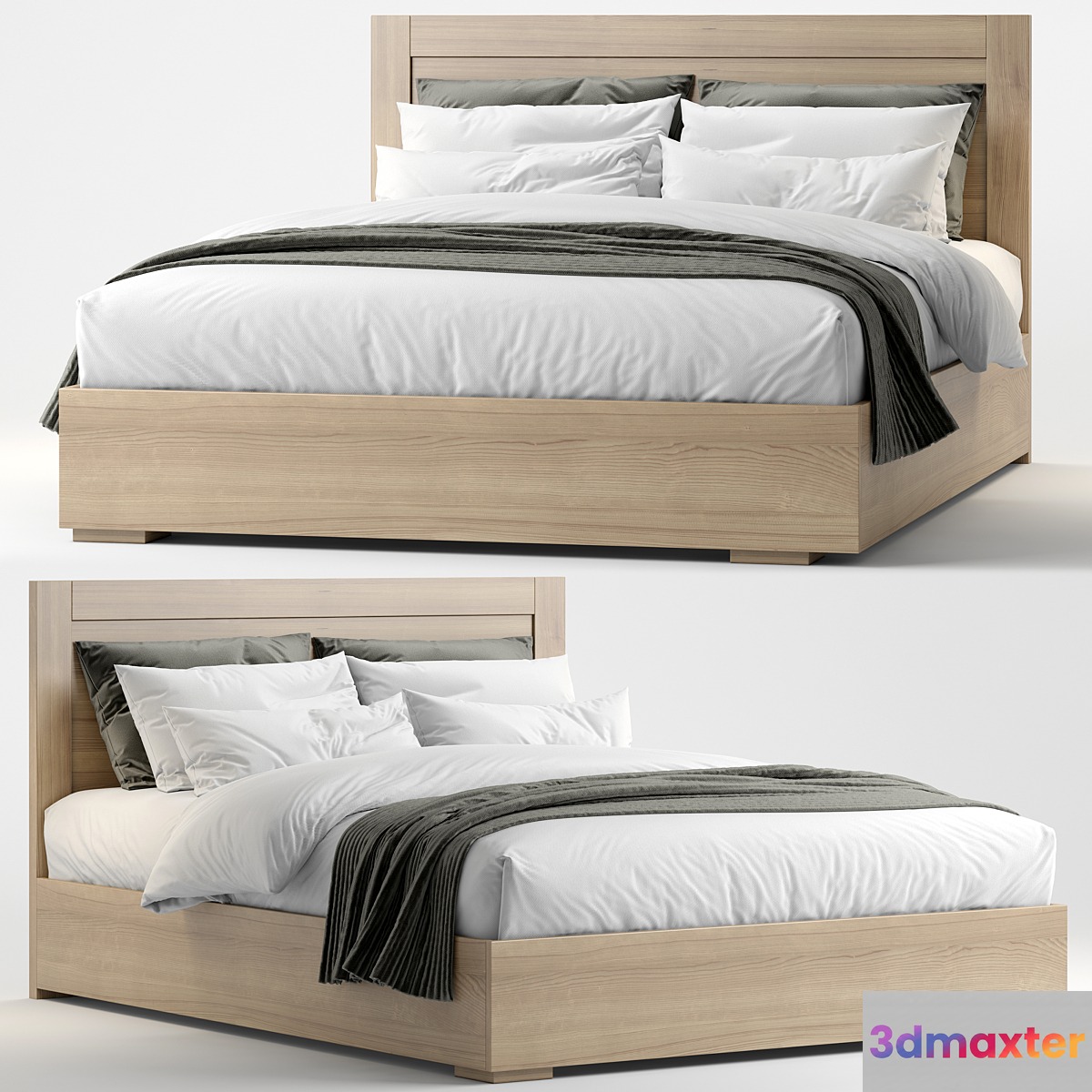 Modern bed 12 3D Max