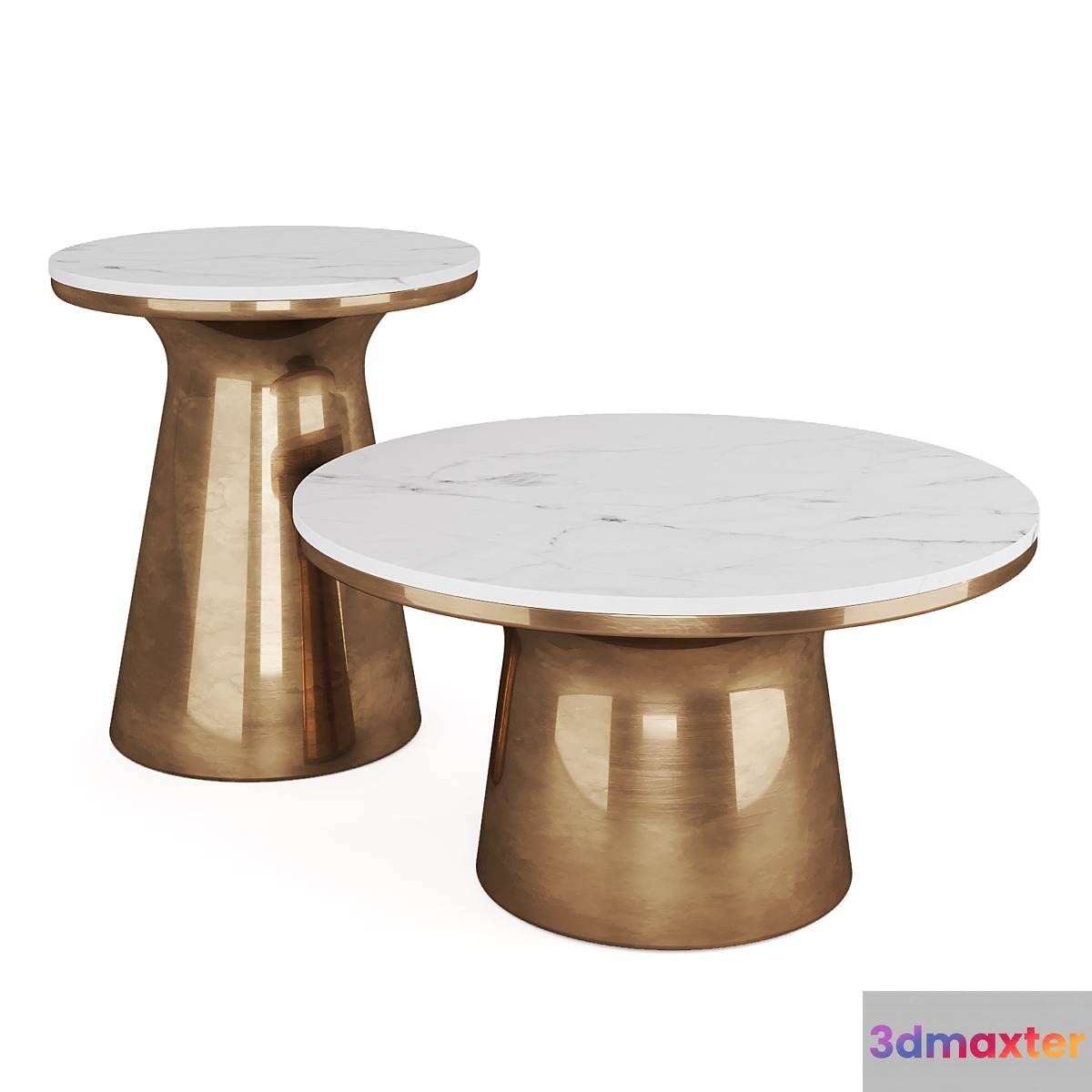 Dantone Home Set Coffee Table - Cork 3D Max