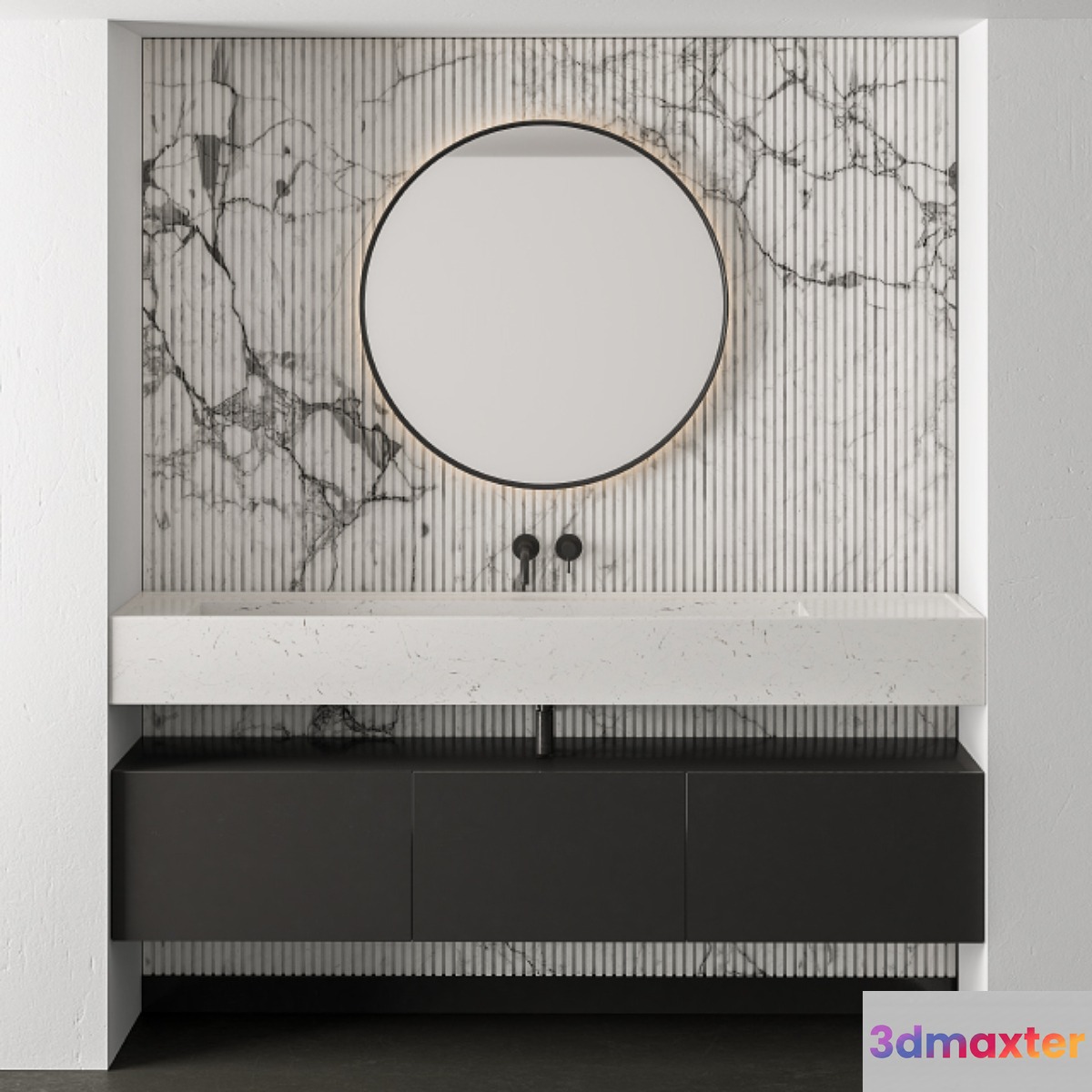 Bathroom Set Marble - Set 22