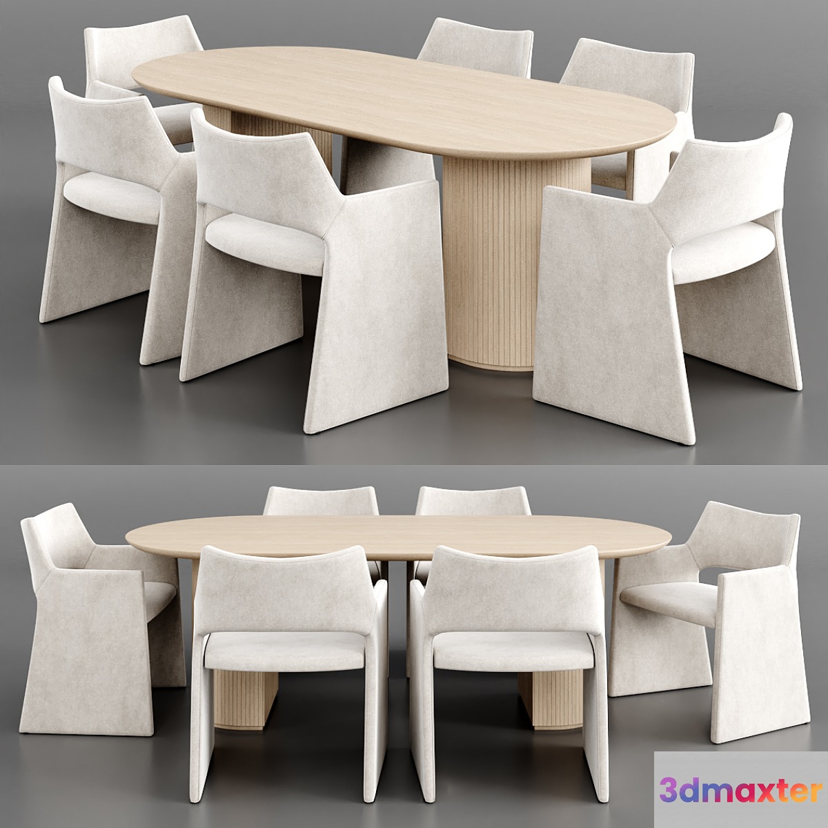 Dinning set 24 3D Max