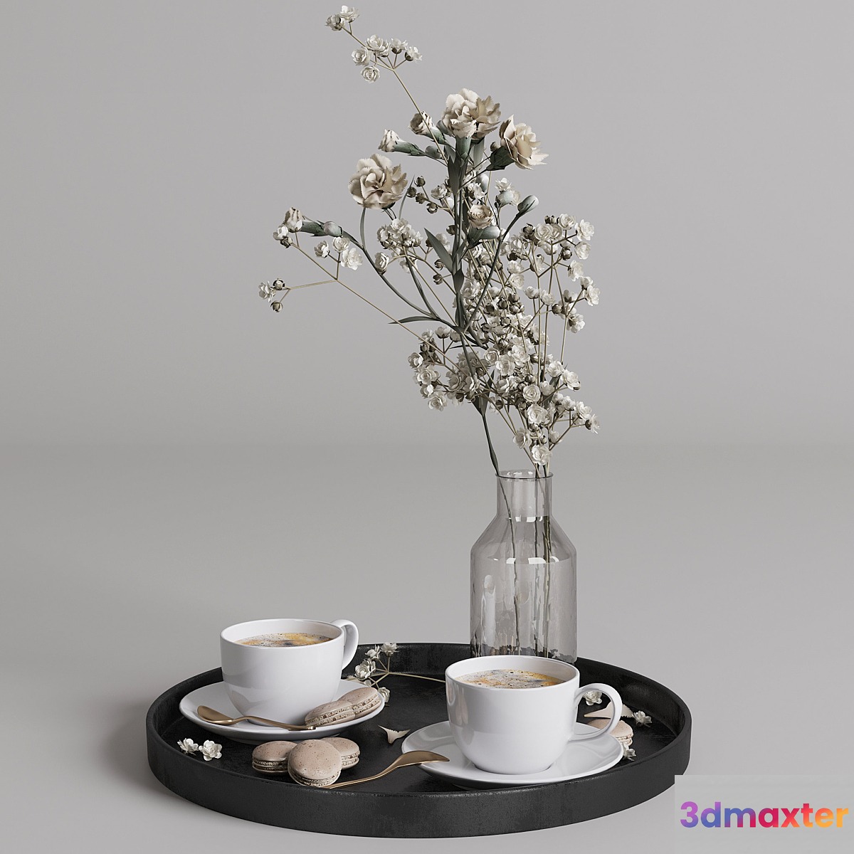 Coffee set 01 3D Max