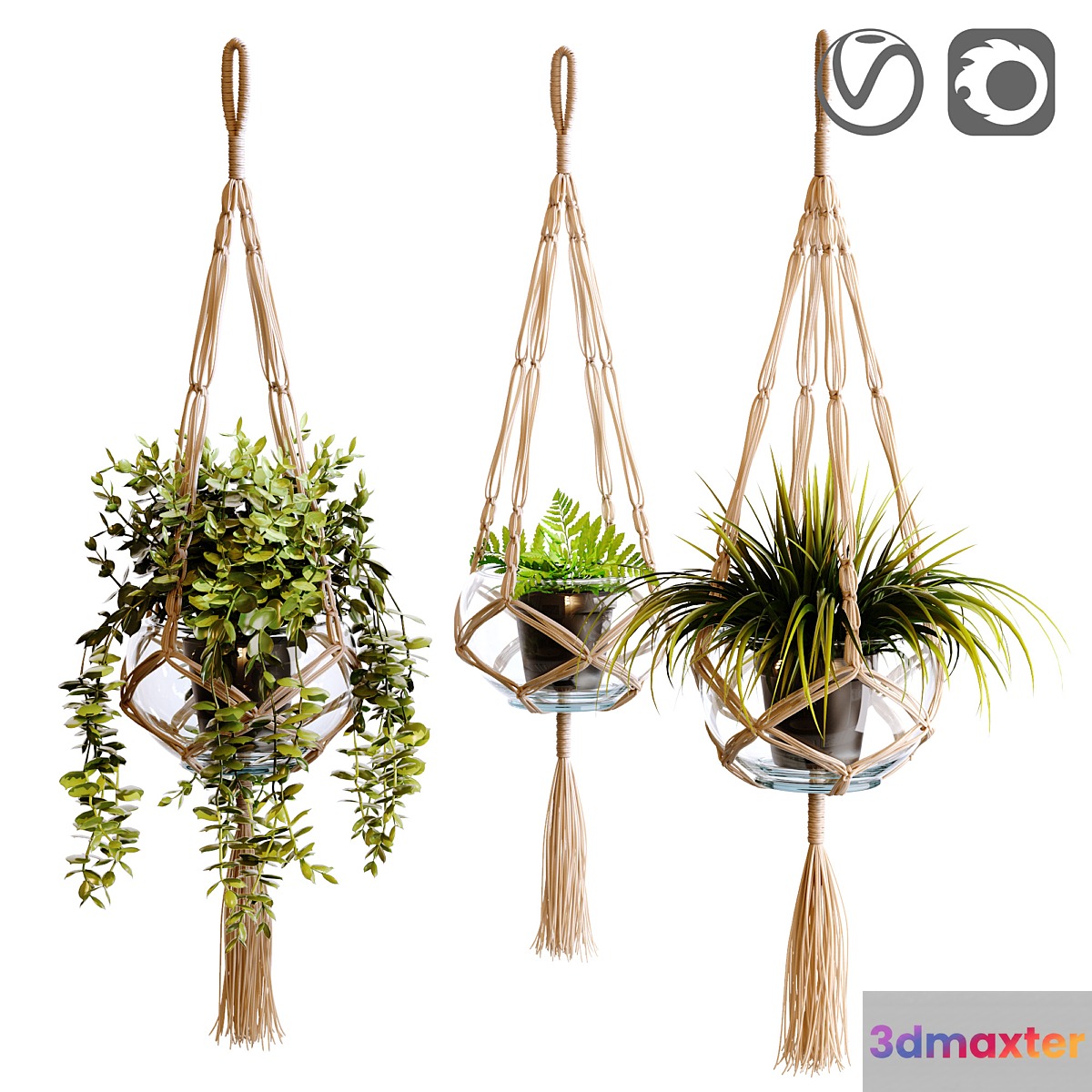 Plant holder Macramate 3D Max
