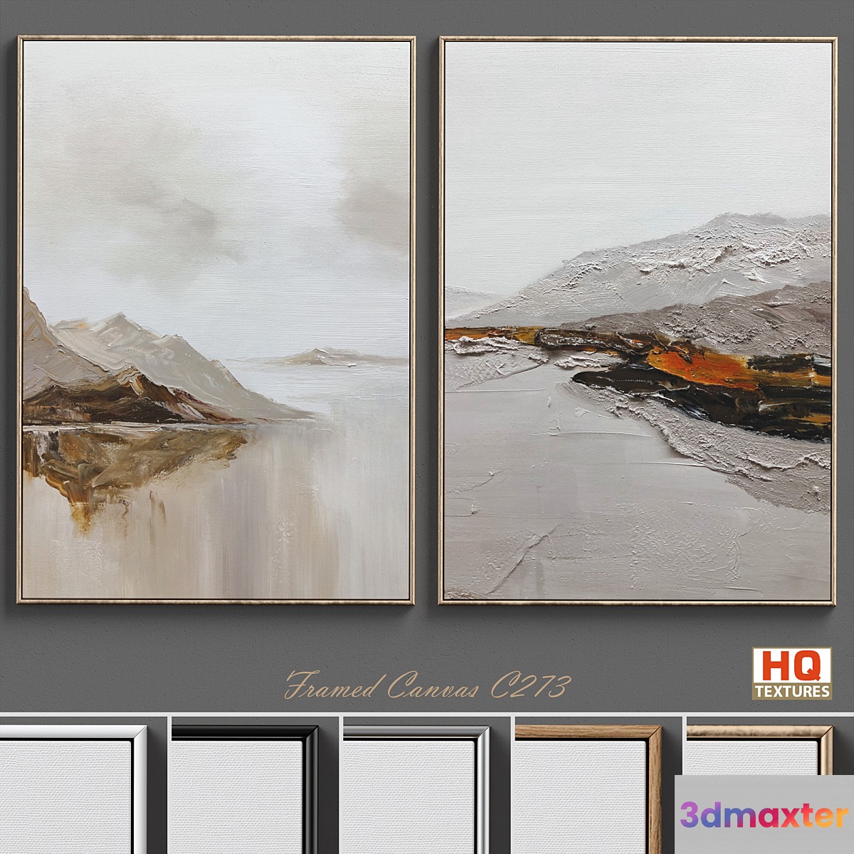 Large Living Room Wall Art C-273 3D Max