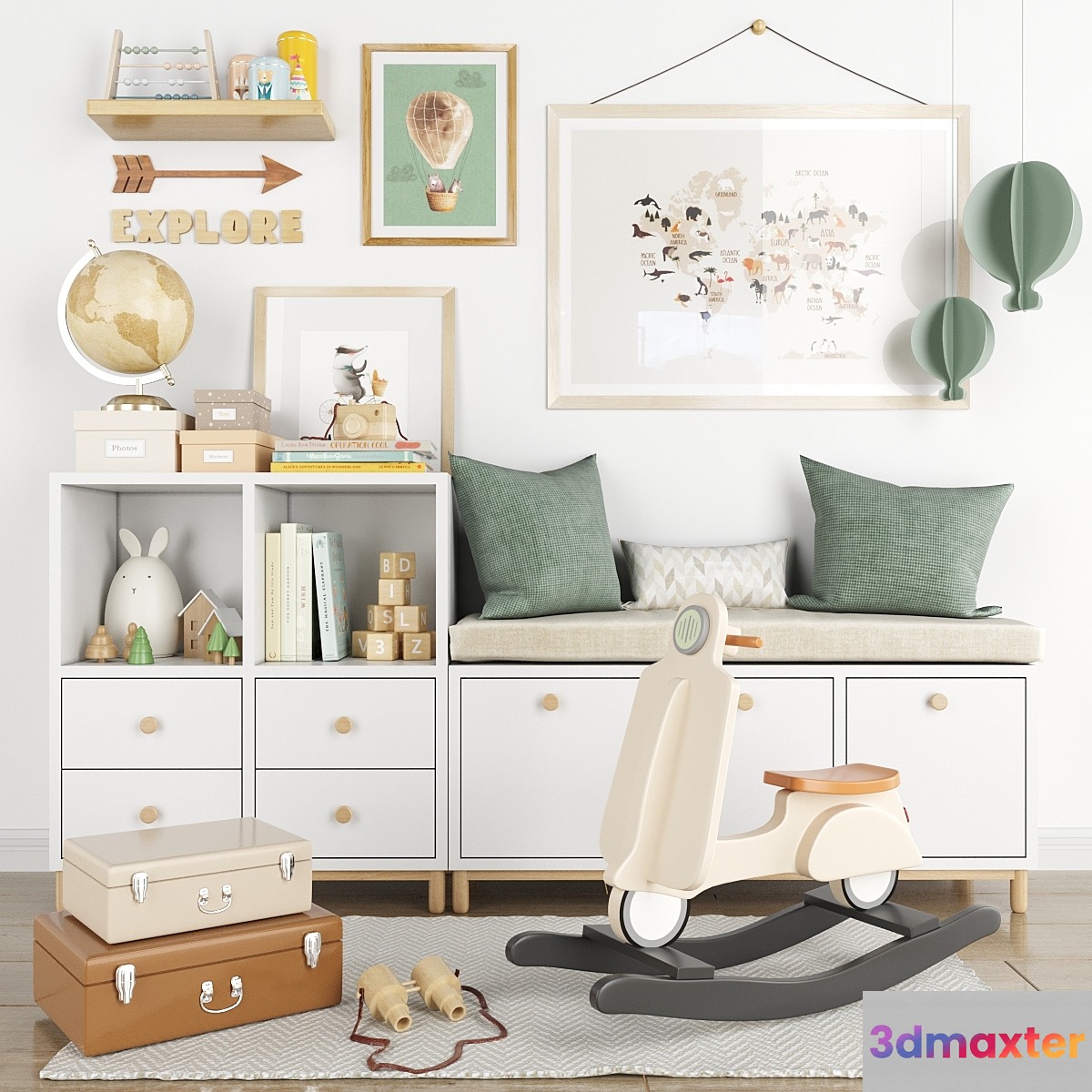 Childroom Decor-04 3D Max