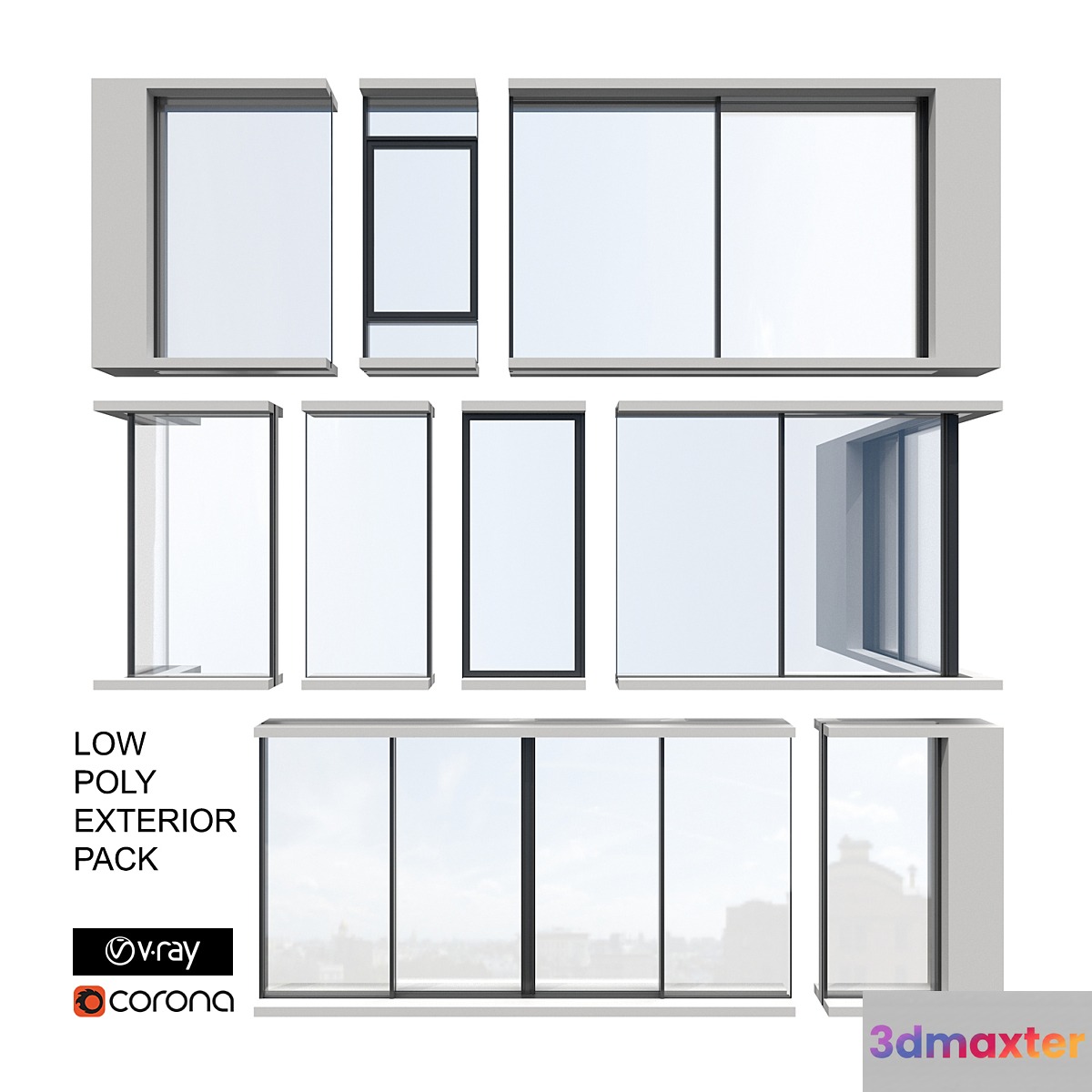 Exterior Sliding System Set