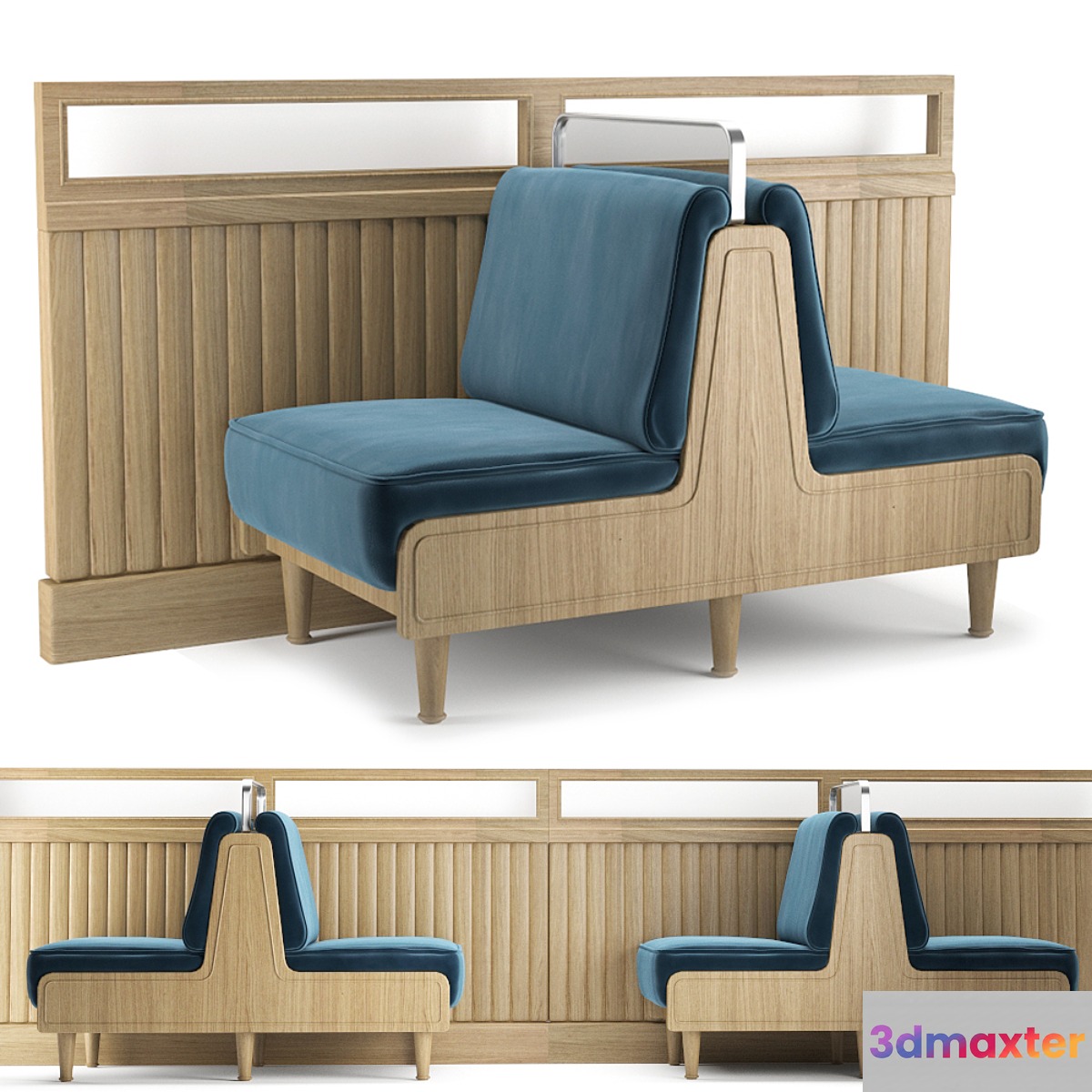 Couch for catering 3D Max