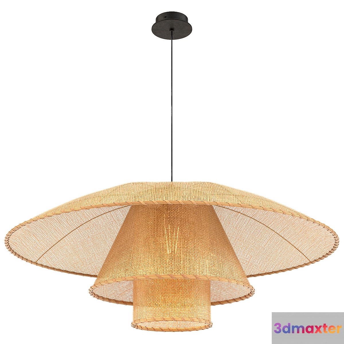 Lola rattan pendant lamp 3D Max