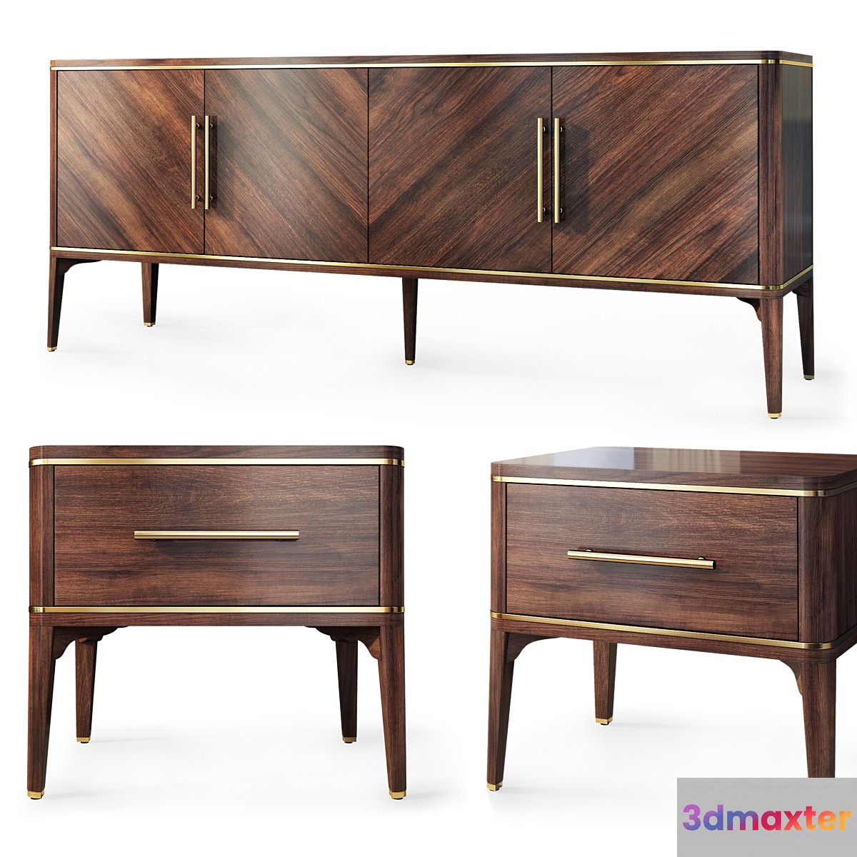 Chest of drawers Raum. Nightstand sideboard by Enza Home